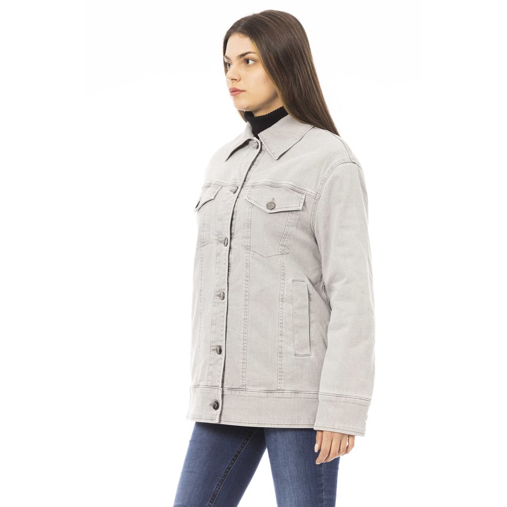 Gray Cotton Women Jacket hover