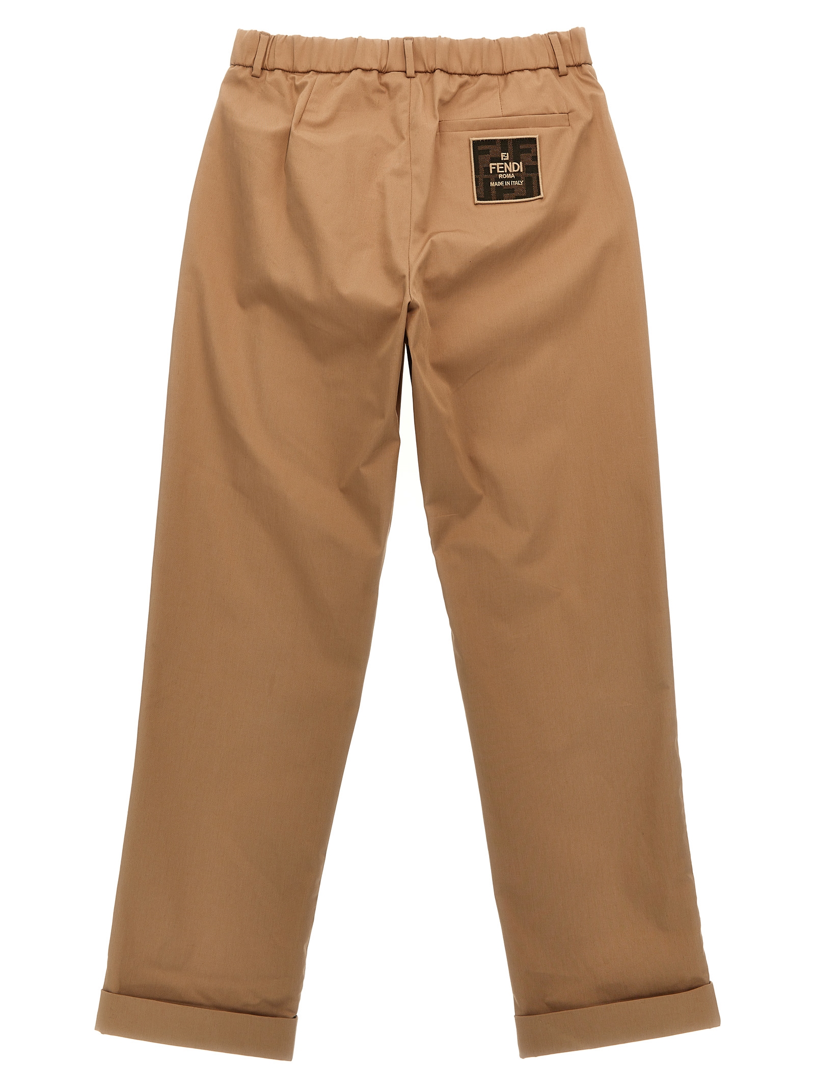 Pants with front pleats hover