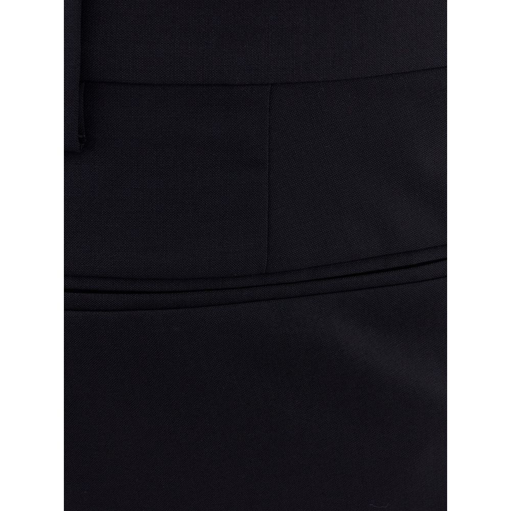 Black Wool Jeans & Pant
