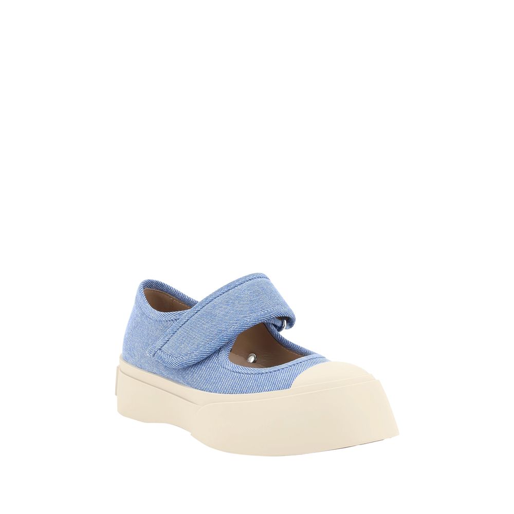 Denim Mary Jane Sneakers hover