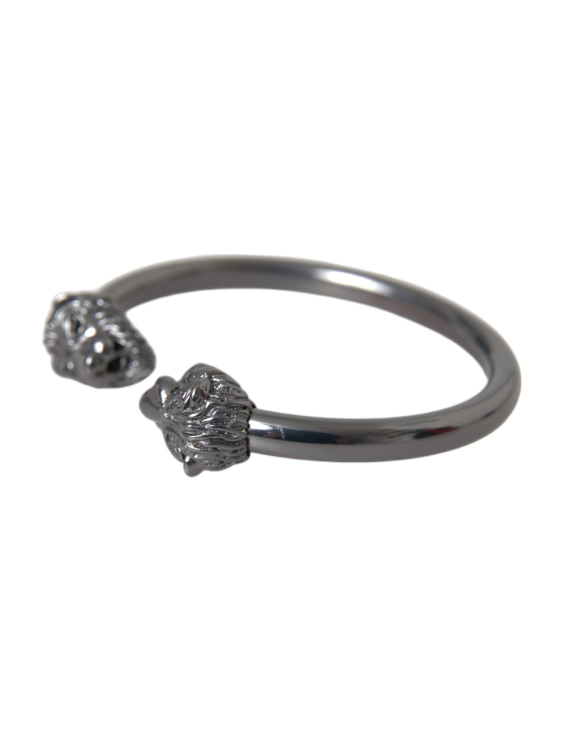 Black Rhodium Lion Bangle Bracelet Women hover