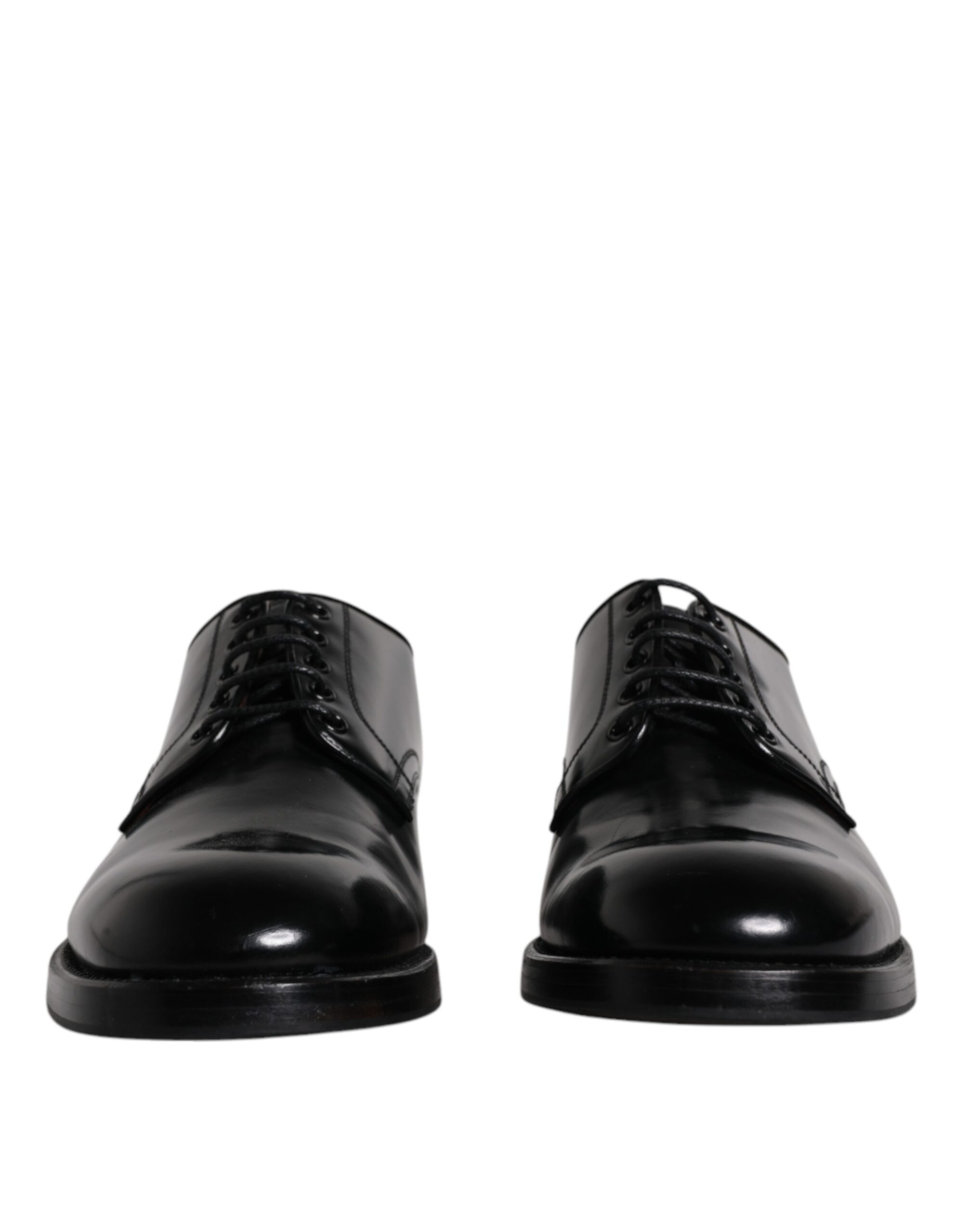 Black Leather Lace Up Men Derby Formal Shoes hover