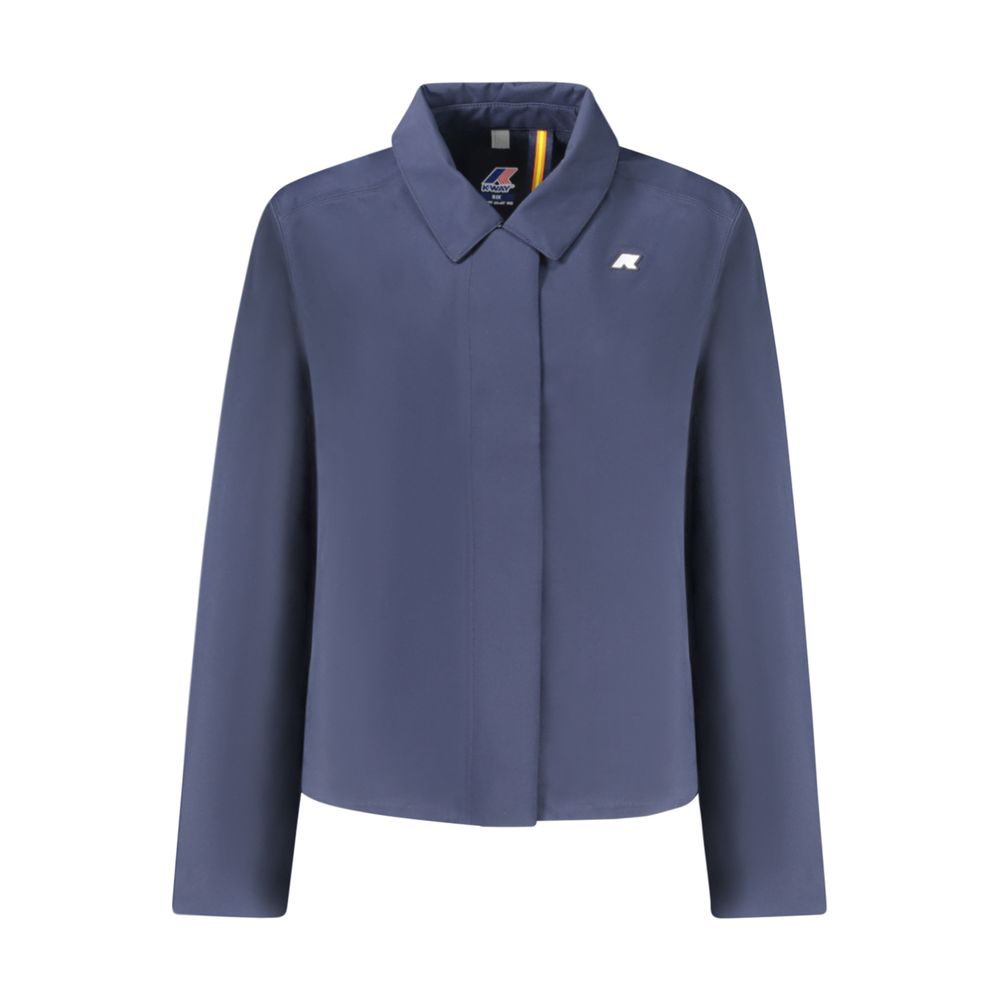 Blue Polyester Jackets & Coat