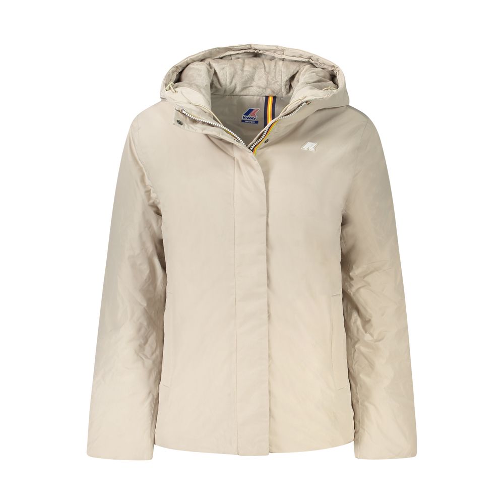 Beige Polyamide Jackets & Coat