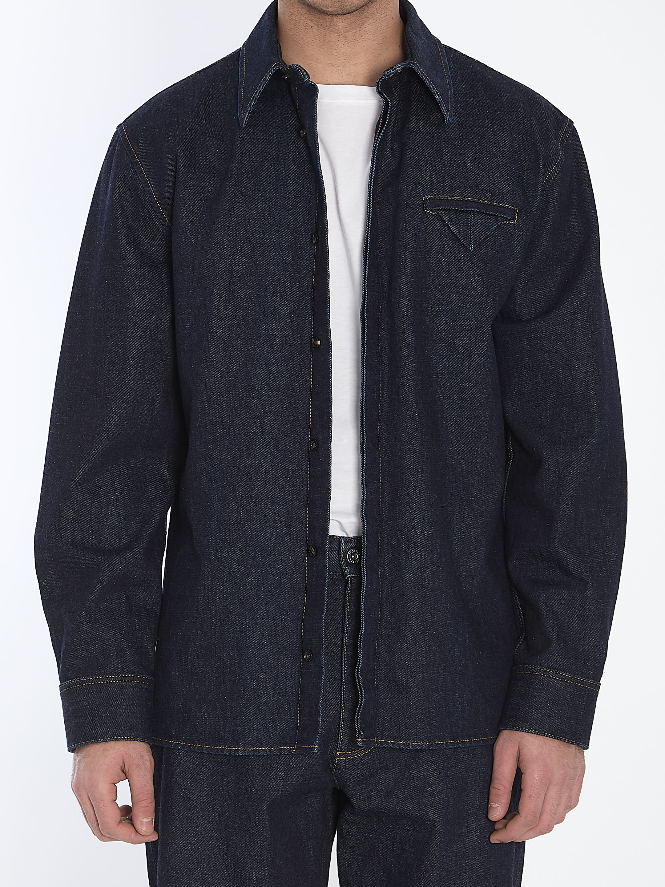 Indigo denim shirt