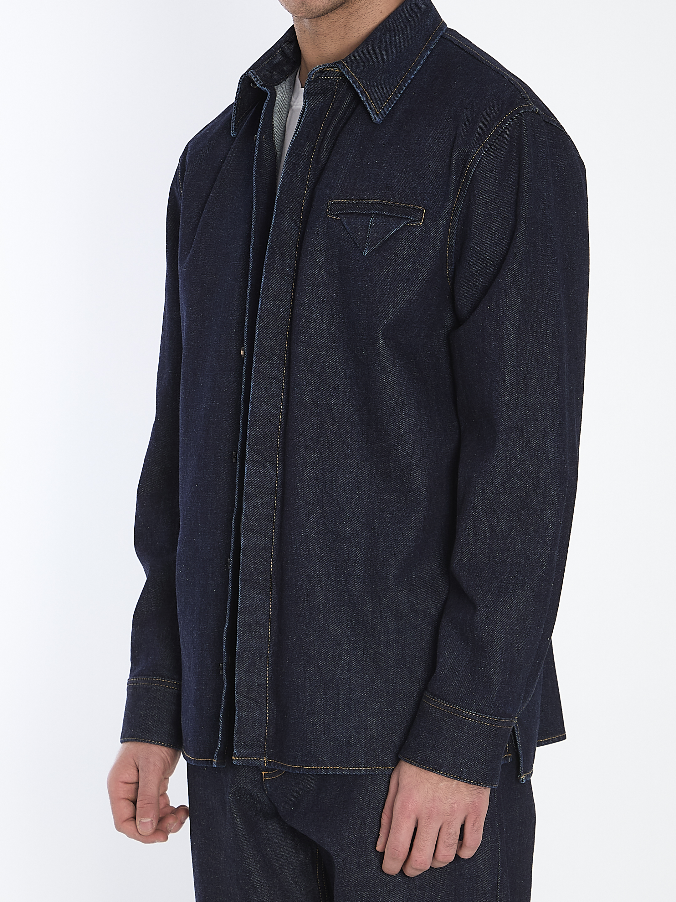 Indigo denim shirt