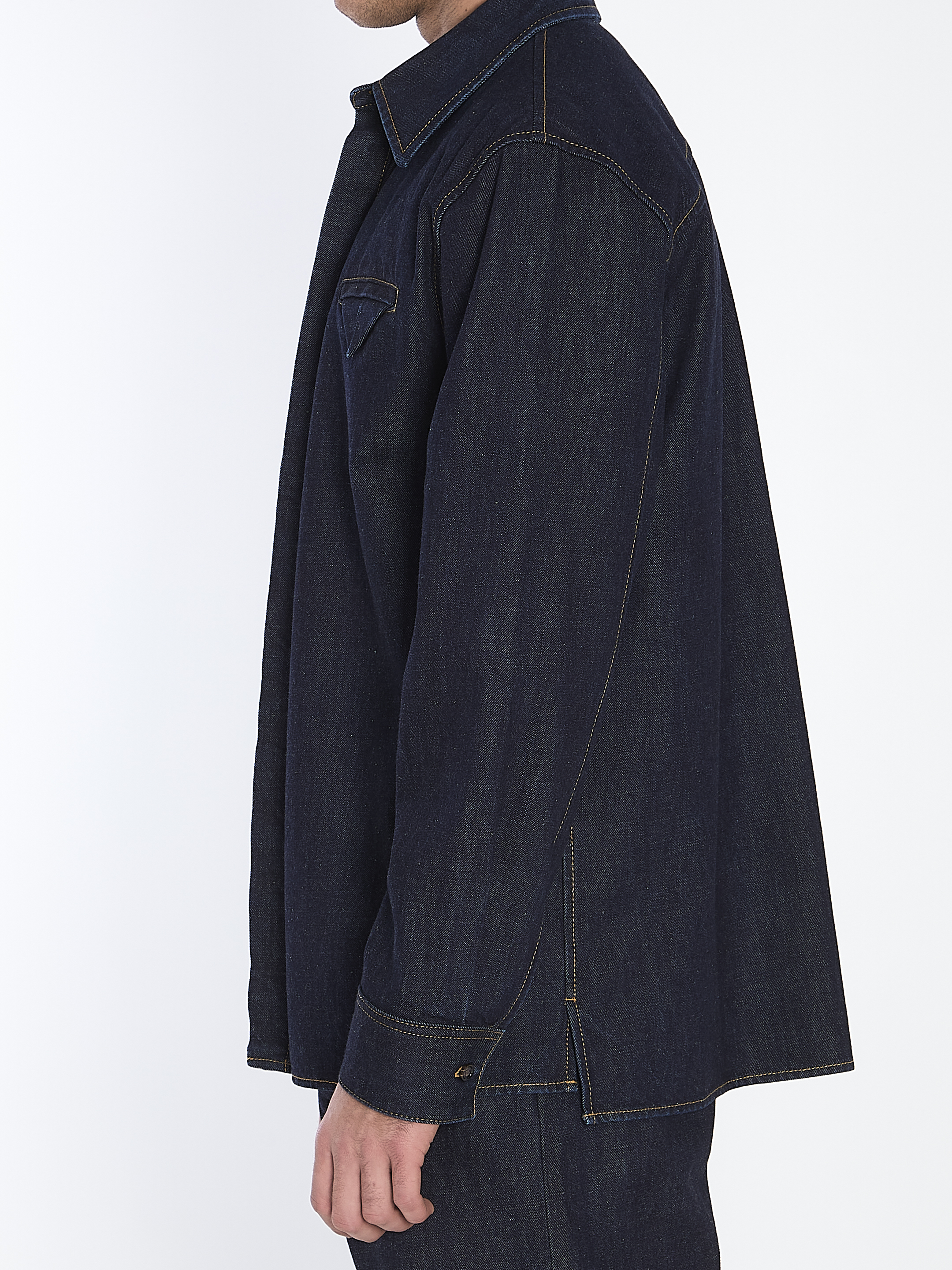 Indigo denim shirt