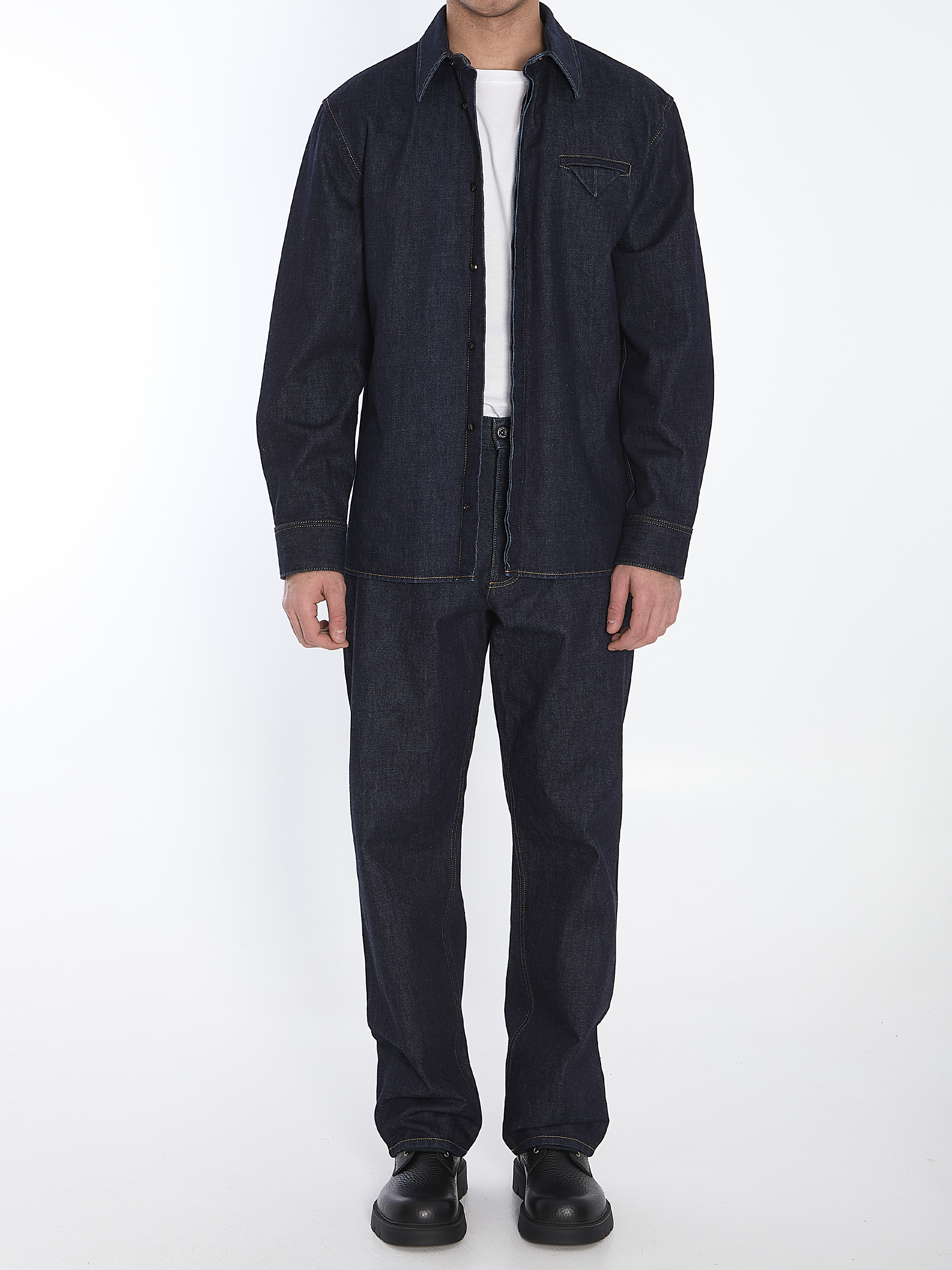 Indigo denim shirt