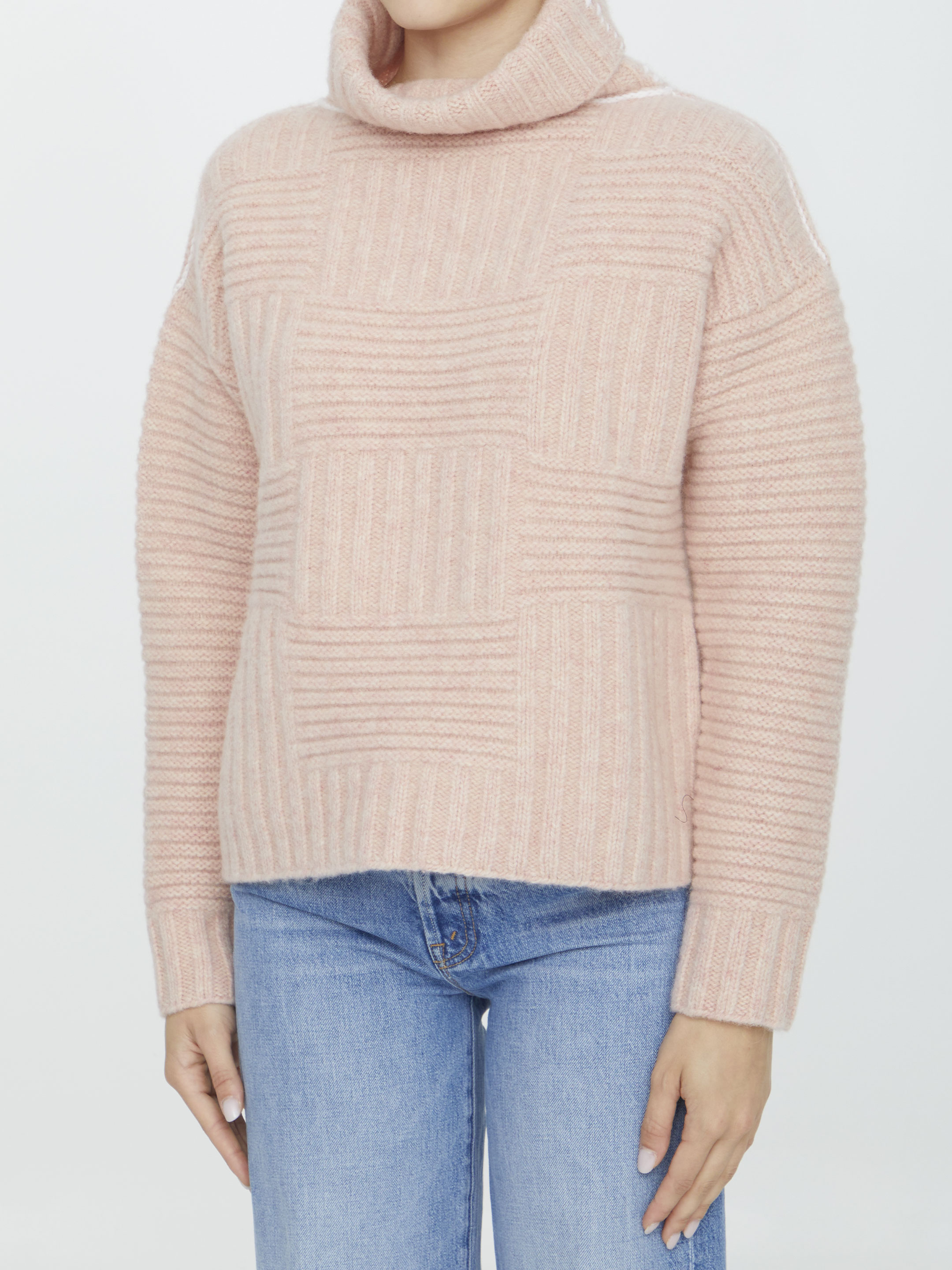Wool turtleneck sweater