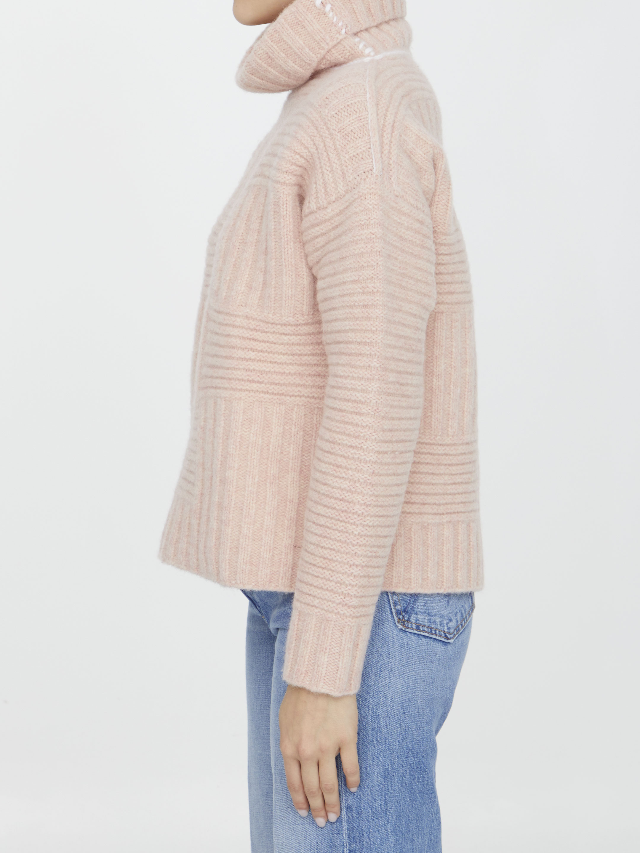 Wool turtleneck sweater