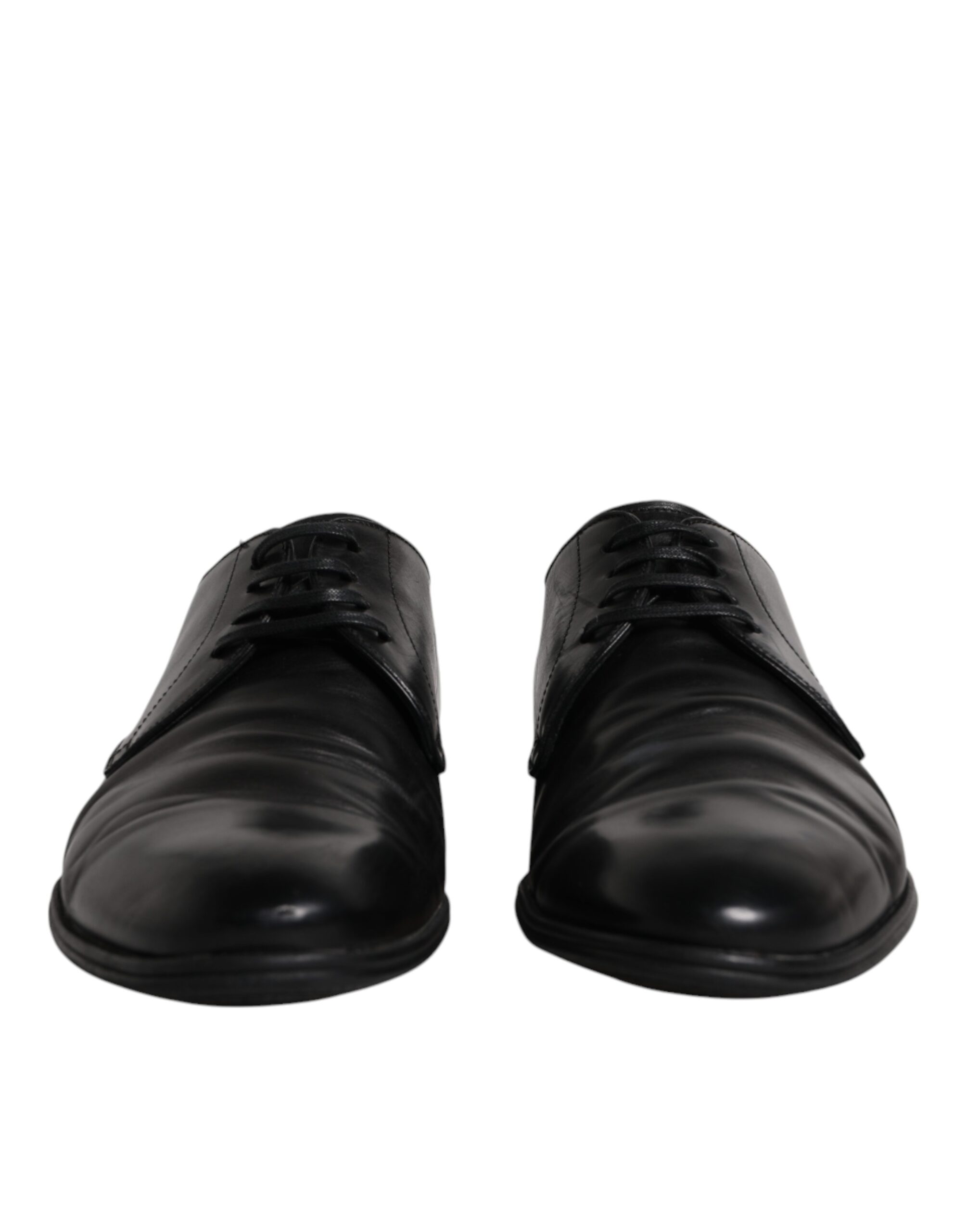 Black Leather Lace Up Men Derby Formal Shoes hover