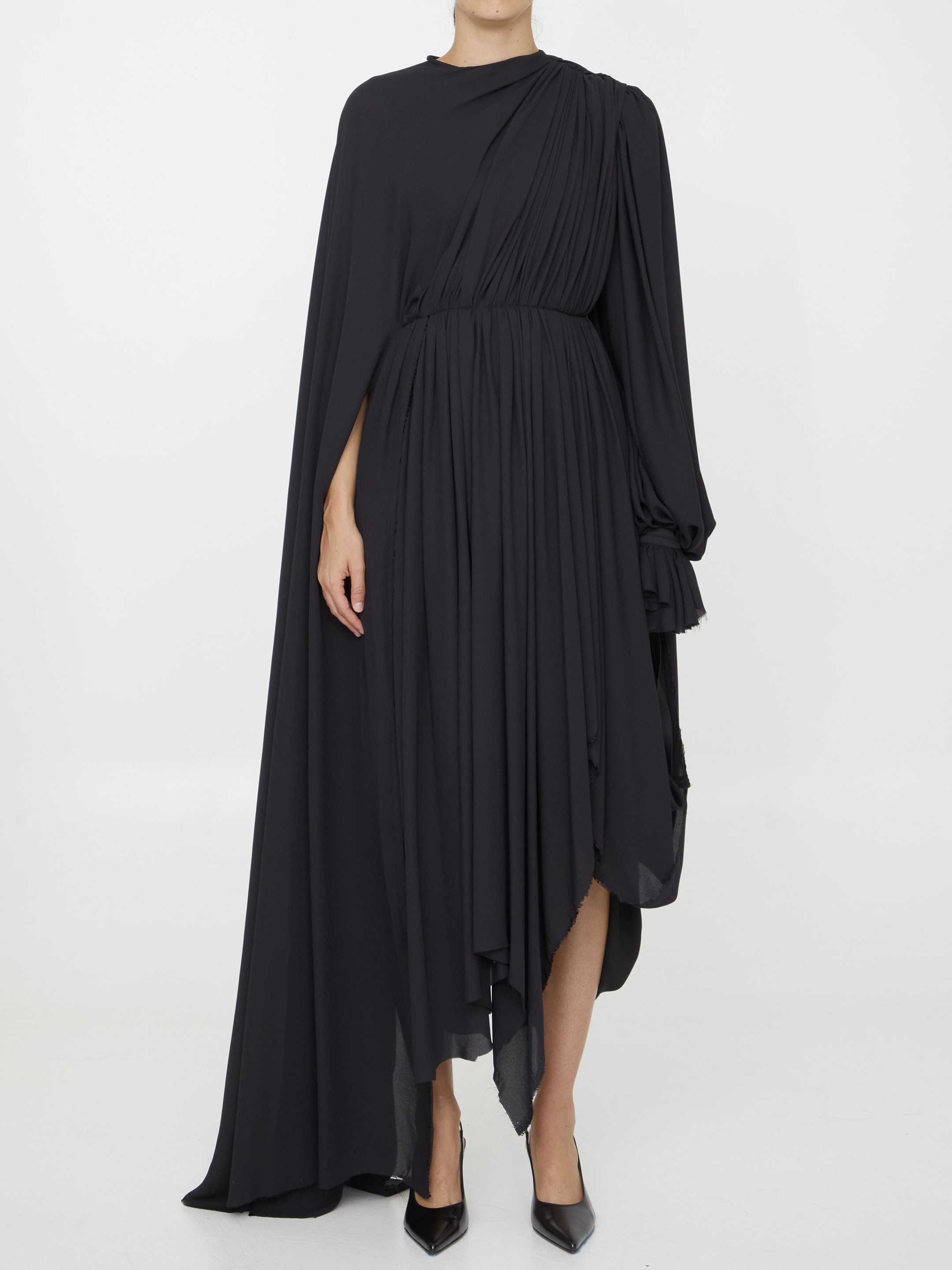 Technical crèpe dress