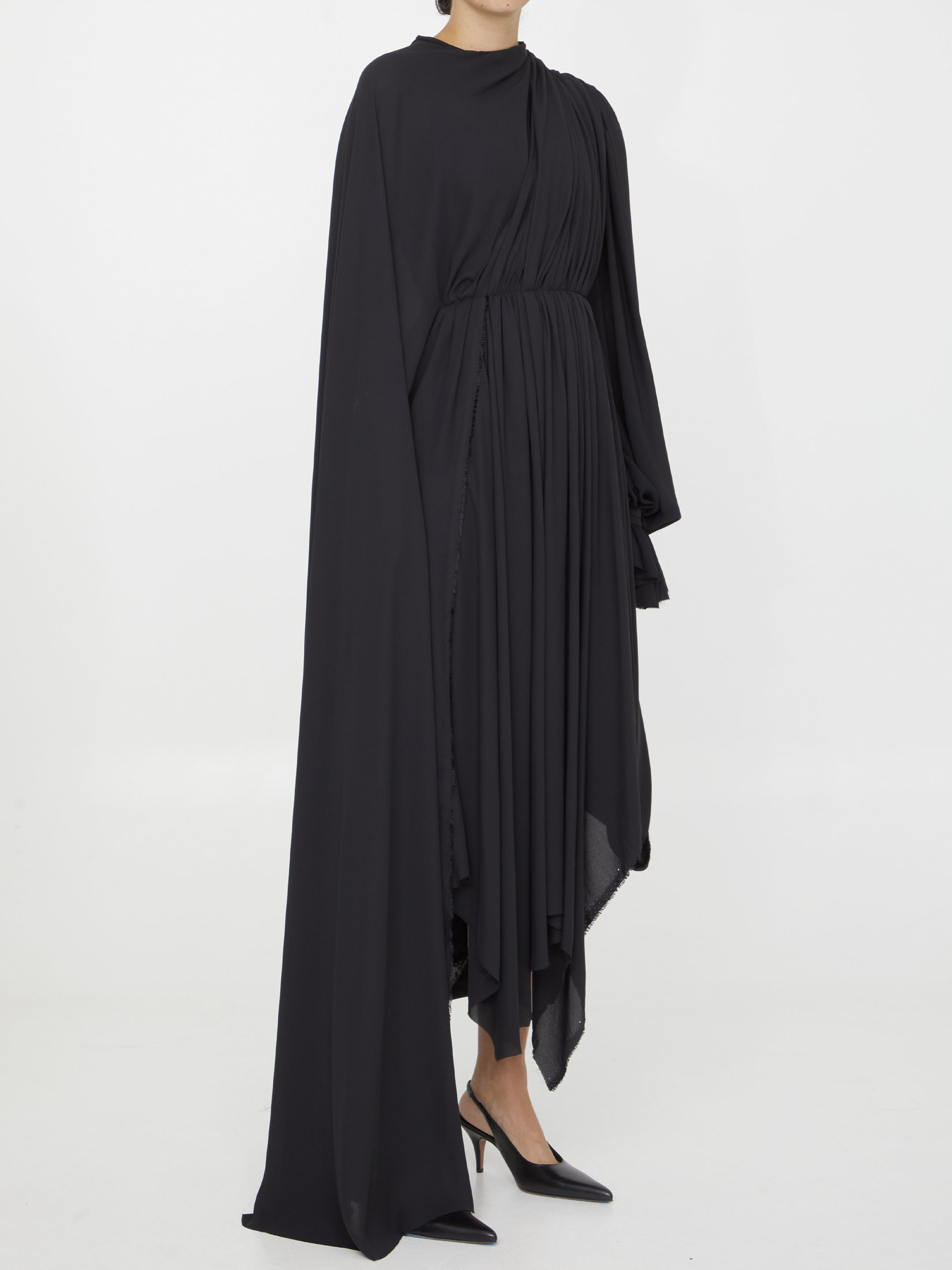 Technical crèpe dress