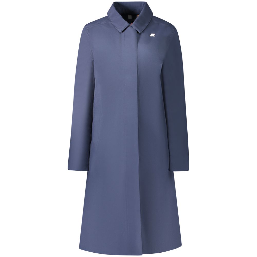Blue Polyester Jackets & Coat