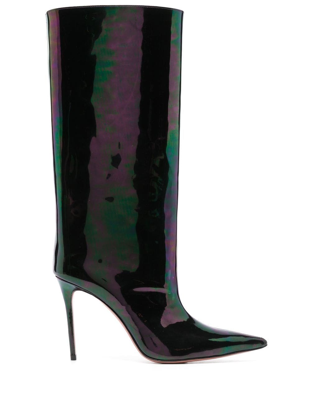 Amina Muaddi Boots Blue