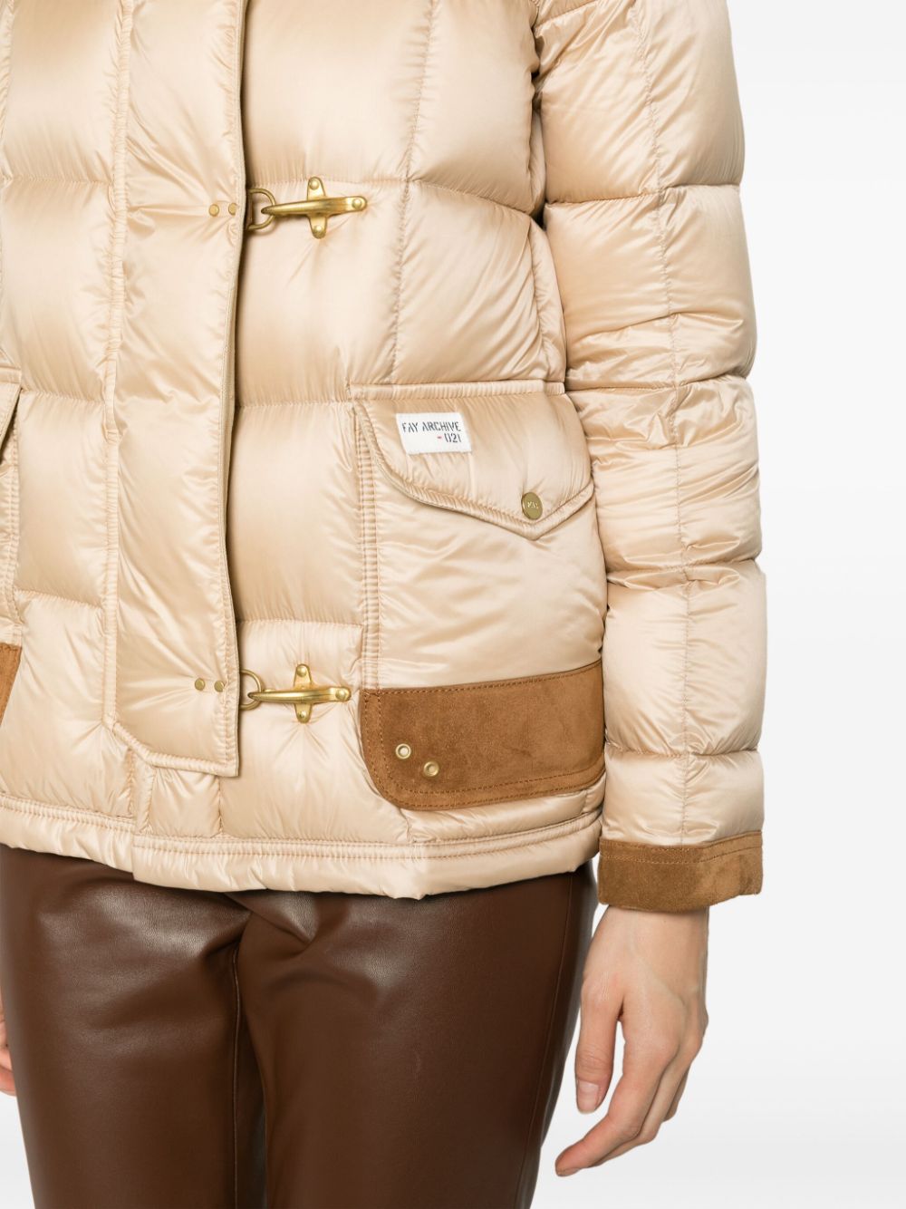 Fay Coats Beige hover