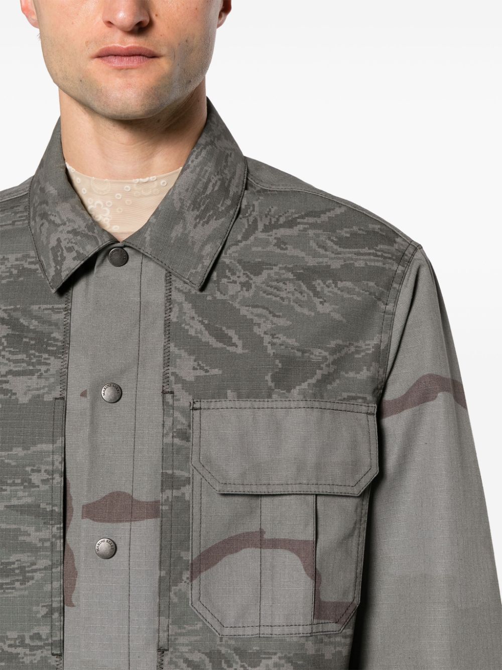 MARINE SERRE Coats Grey hover