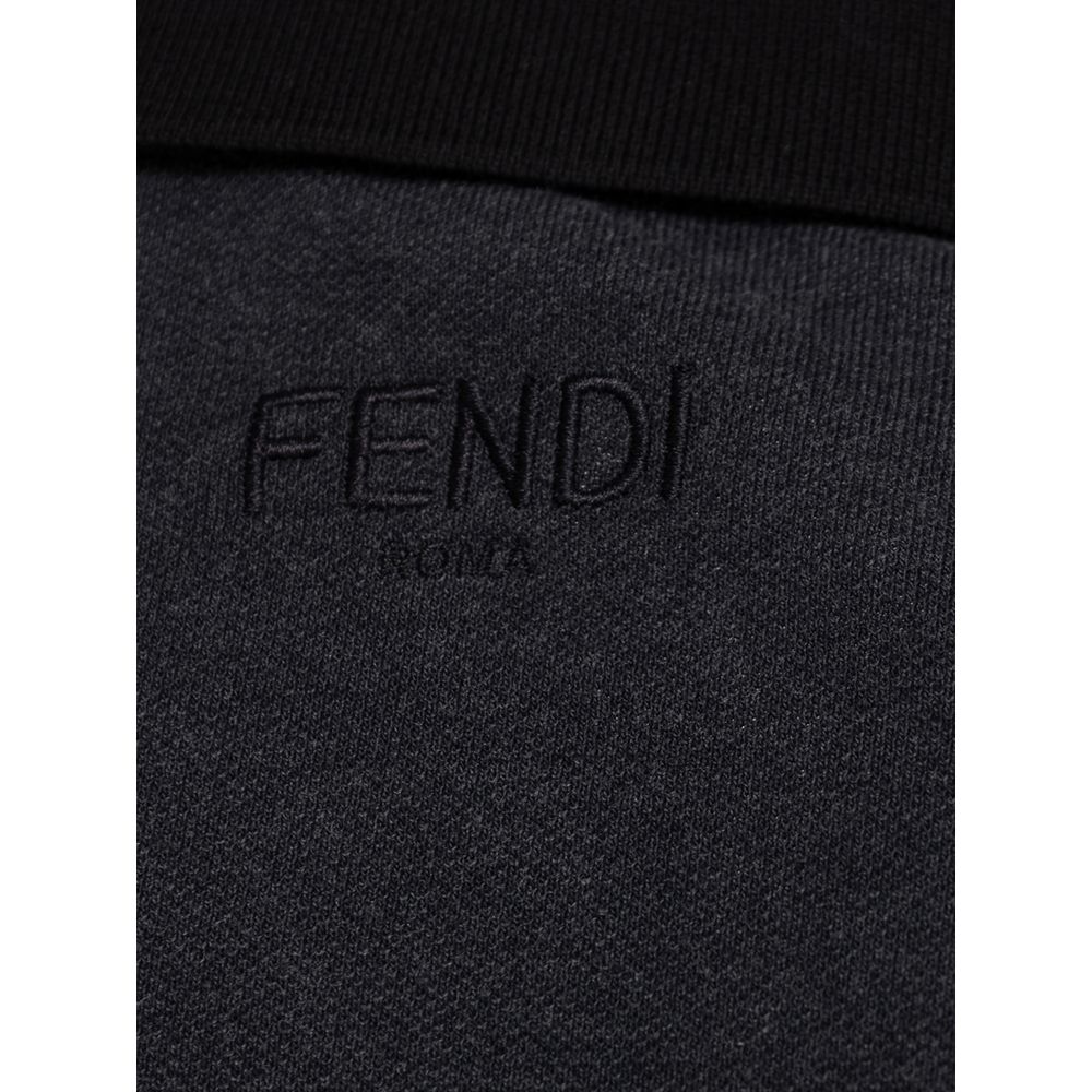 Black Cotton Polo Shirt
