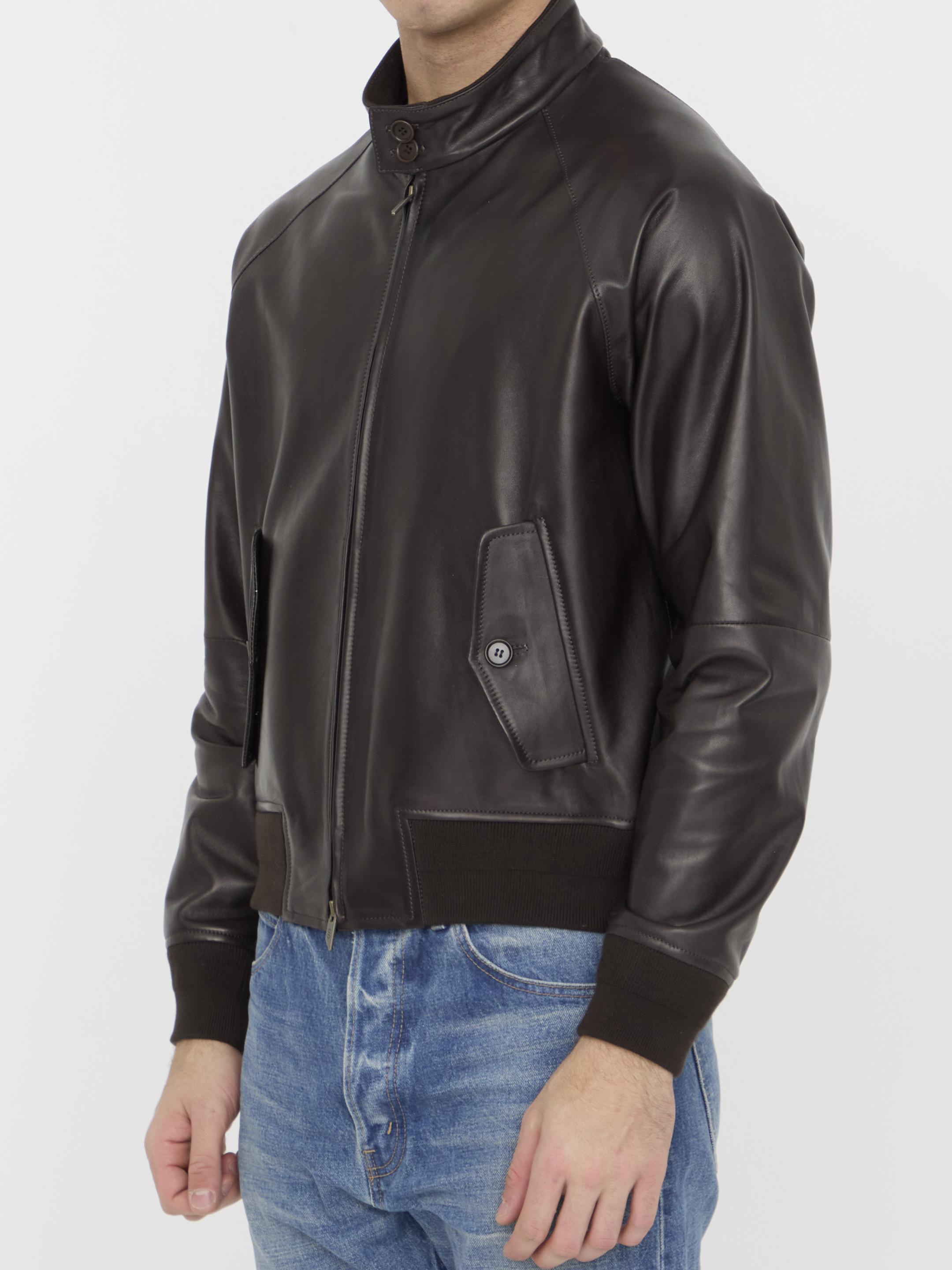 Leather jacket hover