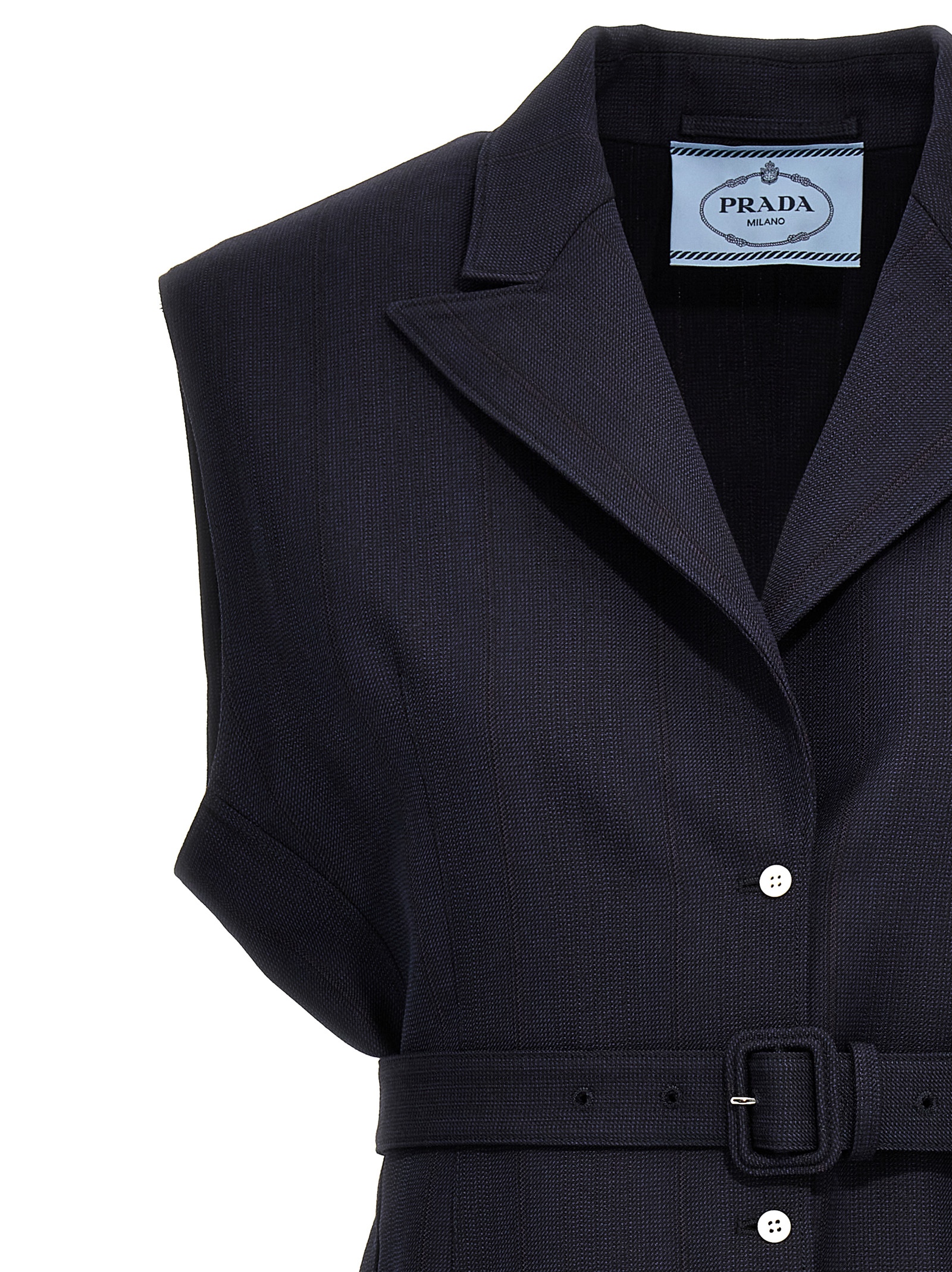 Belt wool vest