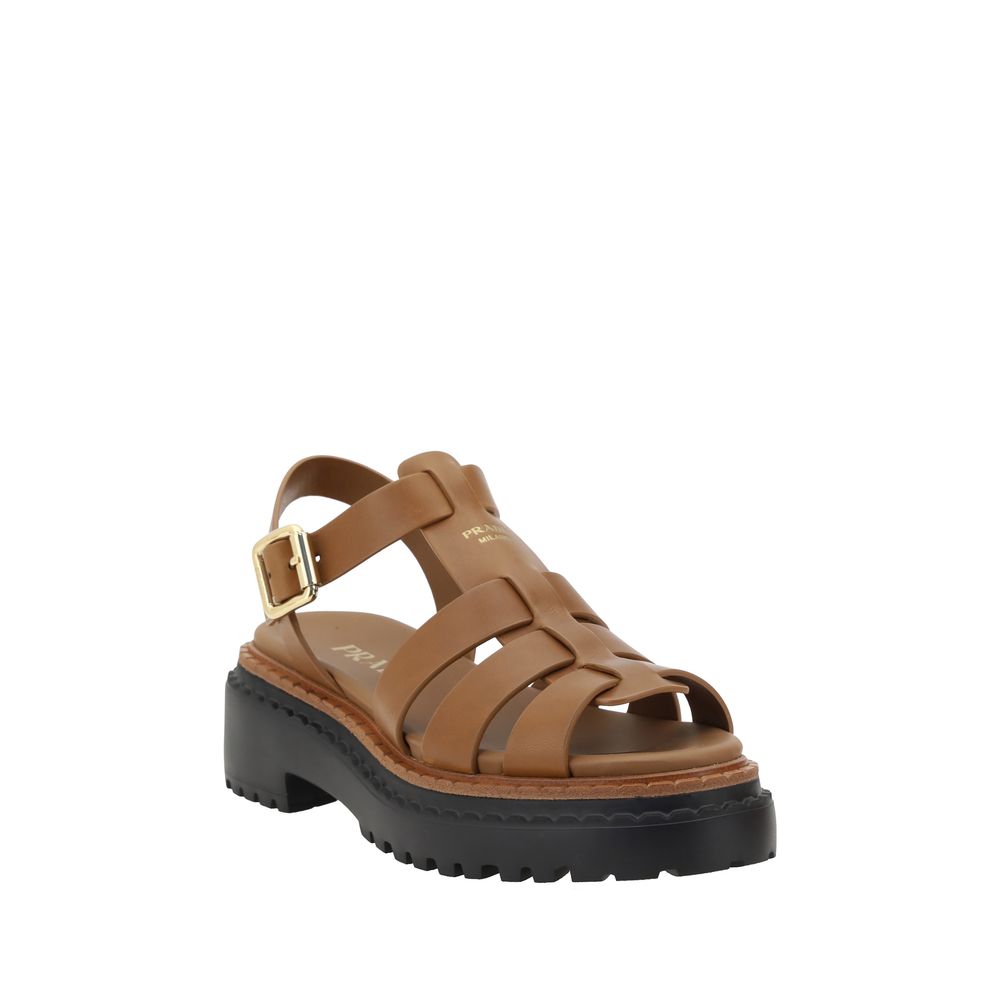 Sandals with a tread sole hover