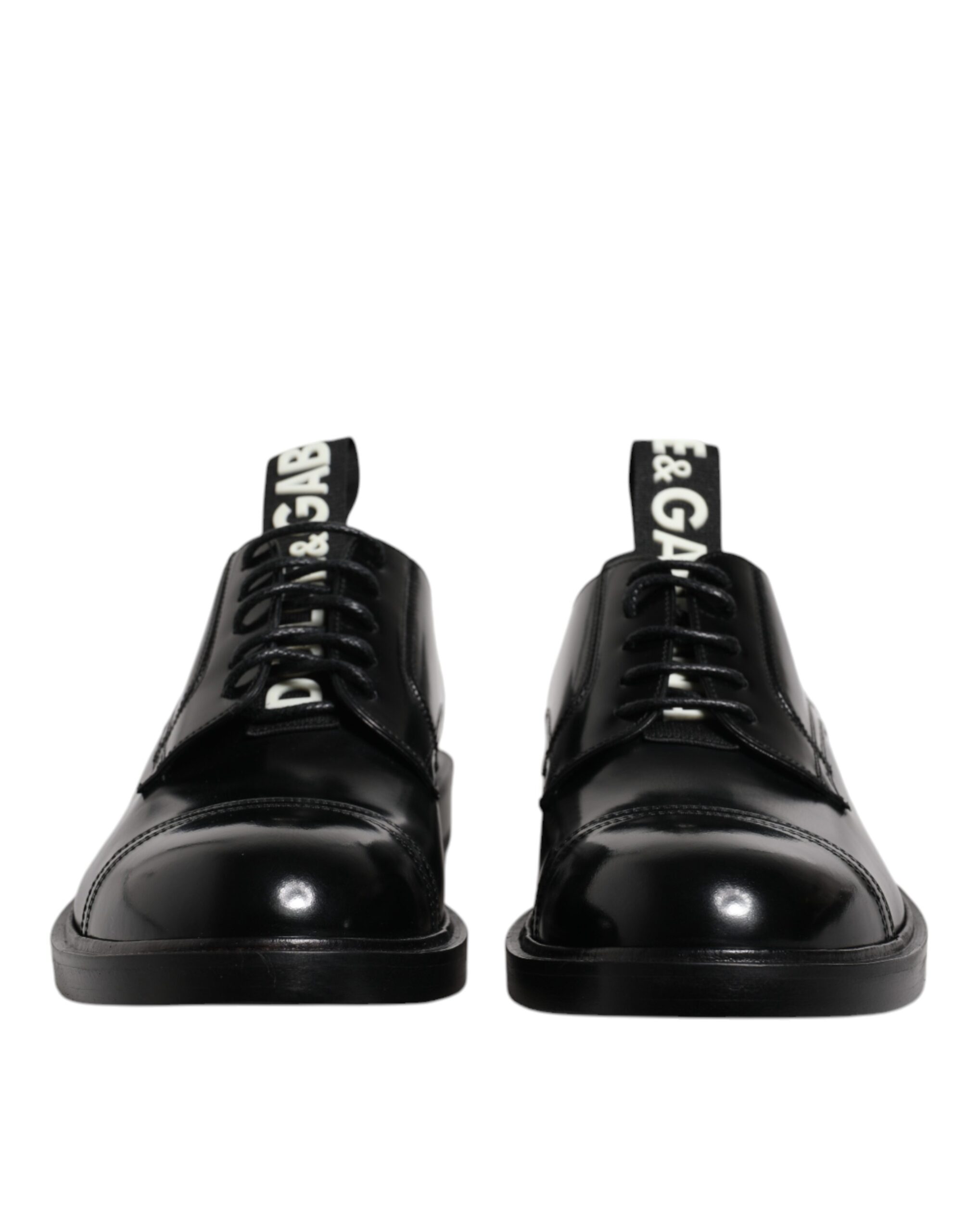 Black Patent Leather Derby Lace Up Formal Dress Shoes hover