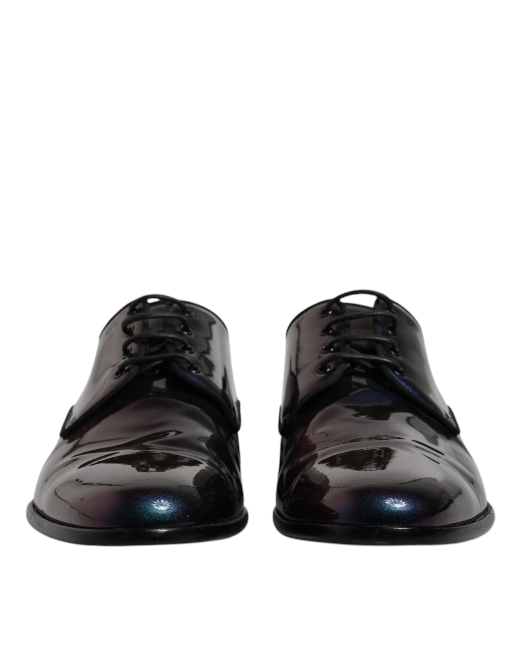 Multicolor Peacock Patent Leather Derby Men Dress Shoes hover