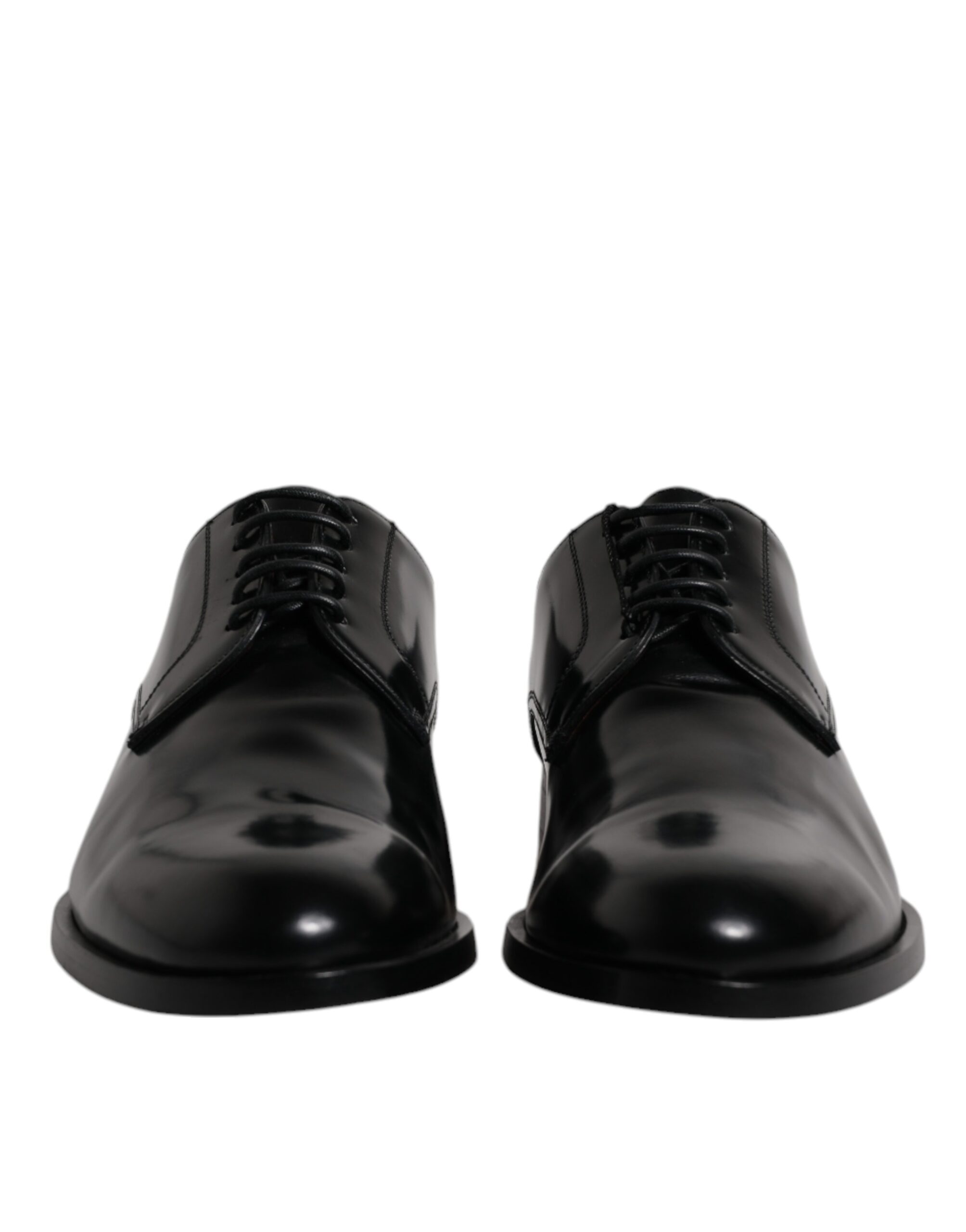 Black Calfskin Leather Derby Lace Up Formal Dress Shoes hover