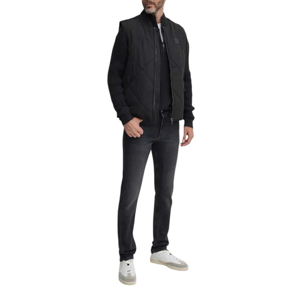 Black Cotton Cardigan hover