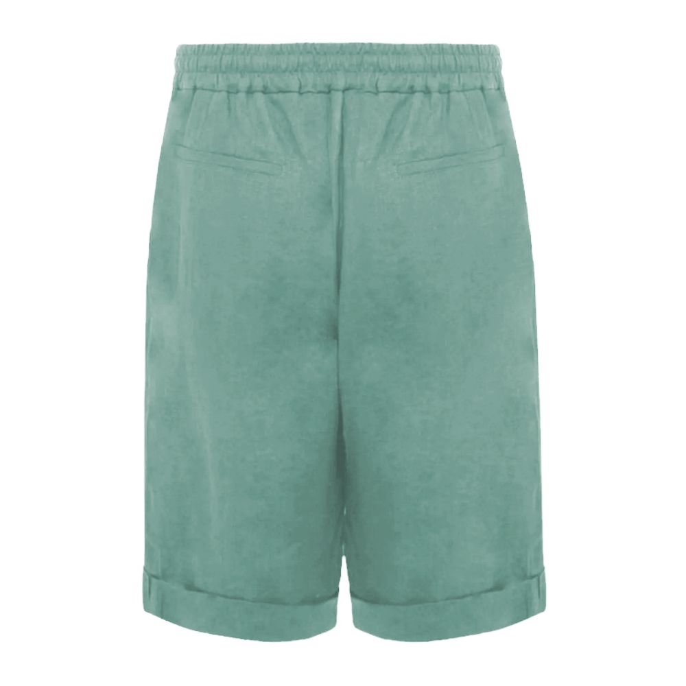 Green Linen Short hover