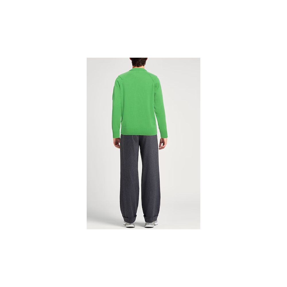 White Wool Men Cardigan hover