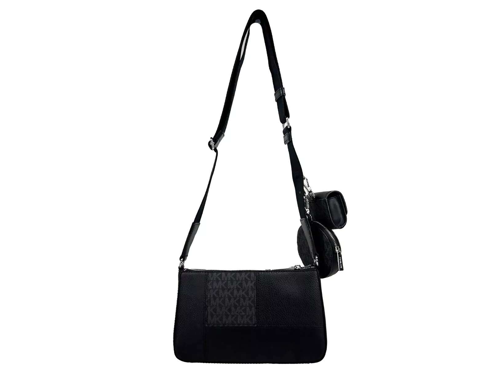 Crossbody Tech Attachment Bag Purse Black hover