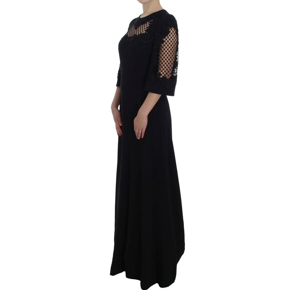 Black Wool Dress hover
