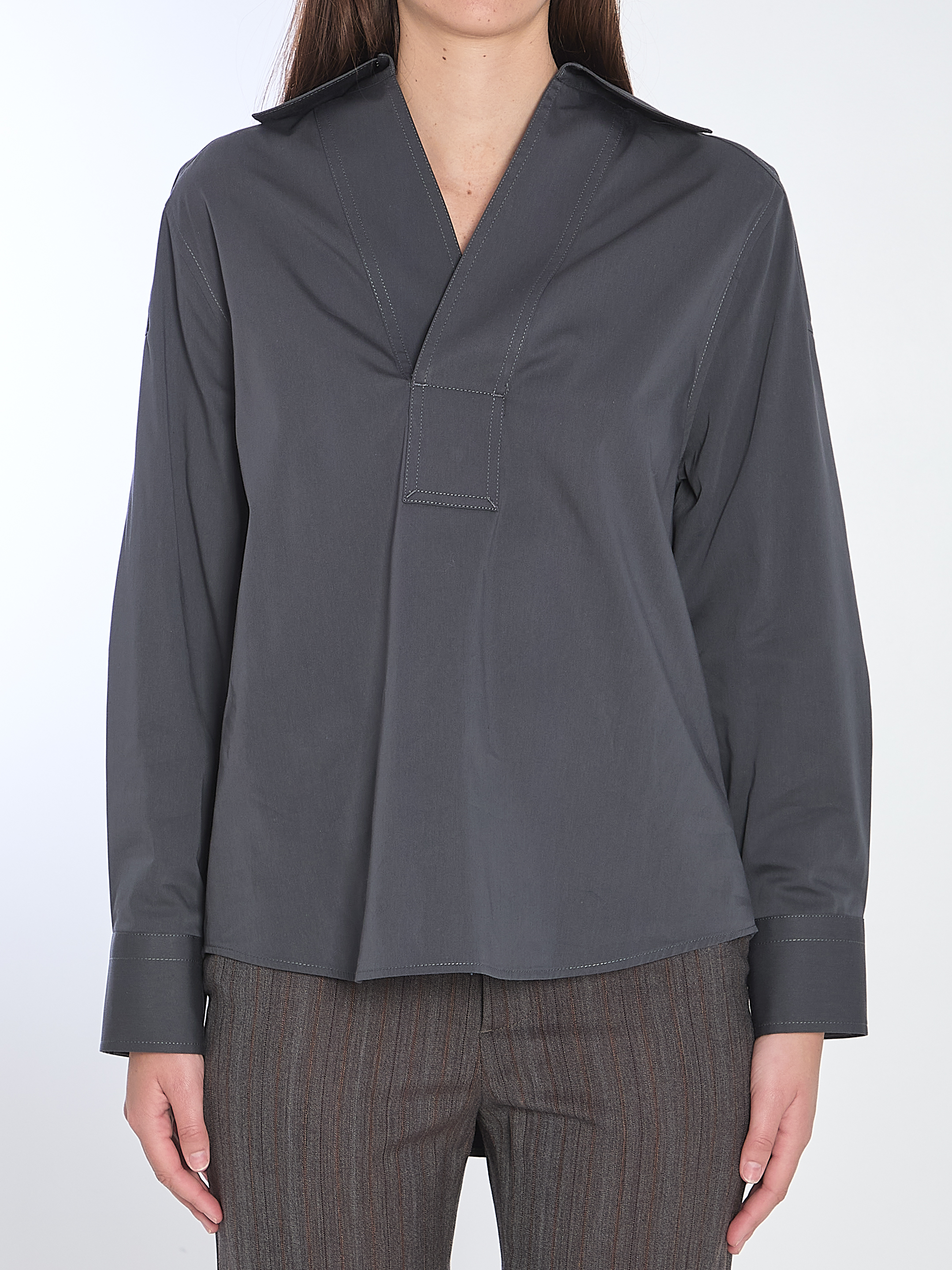 Cotton and silk shirt