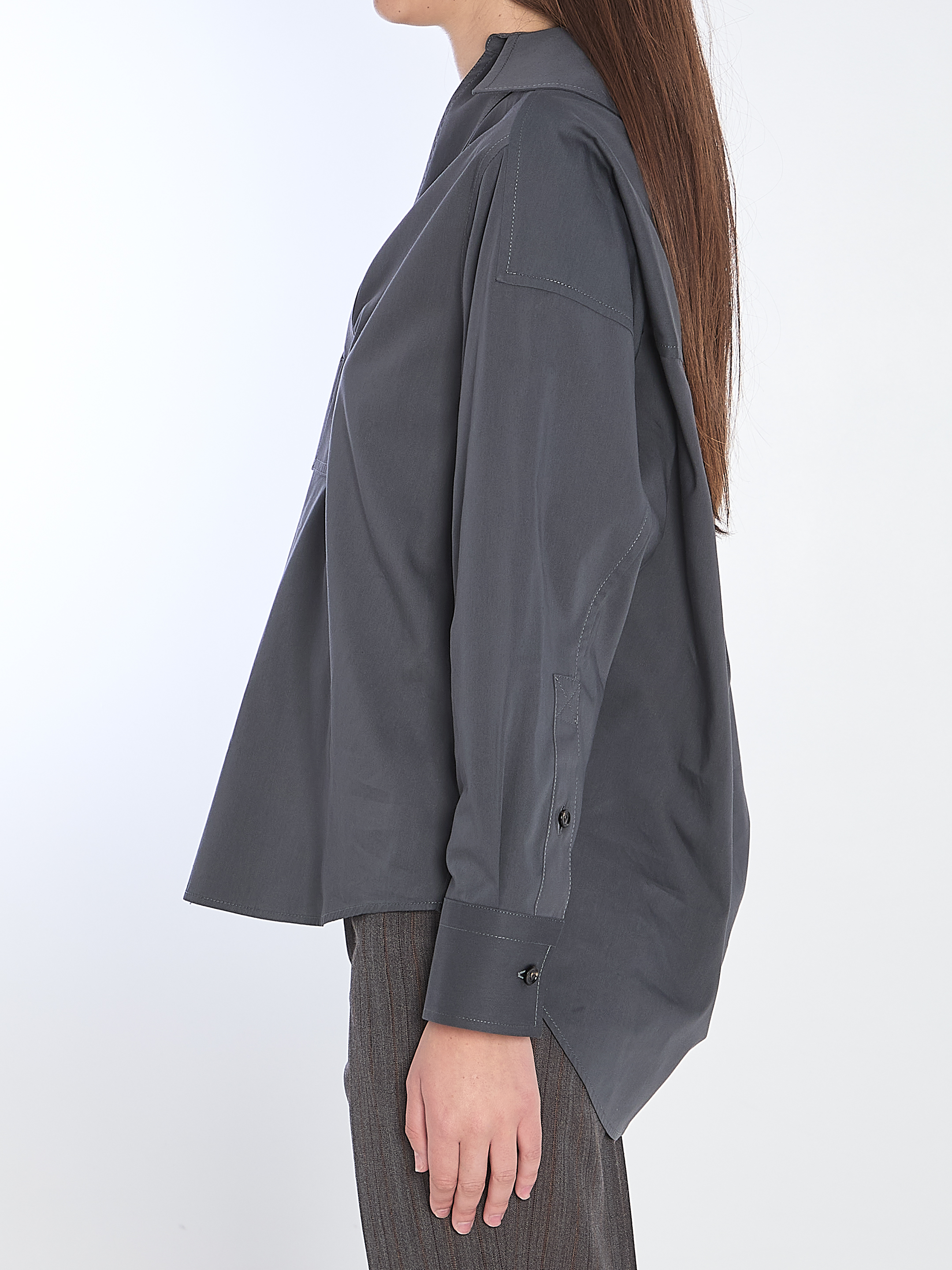 Cotton and silk shirt