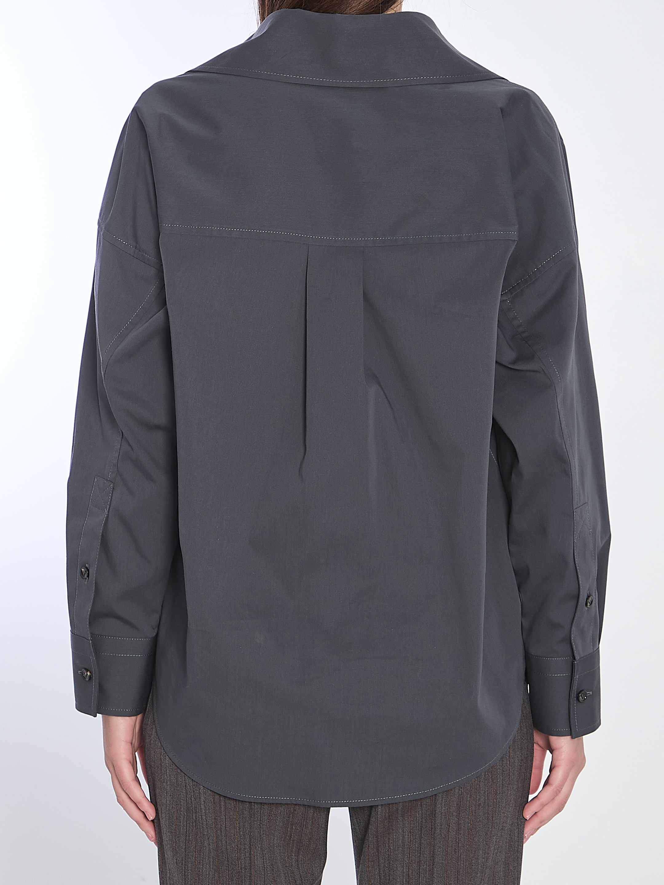 Cotton and silk shirt