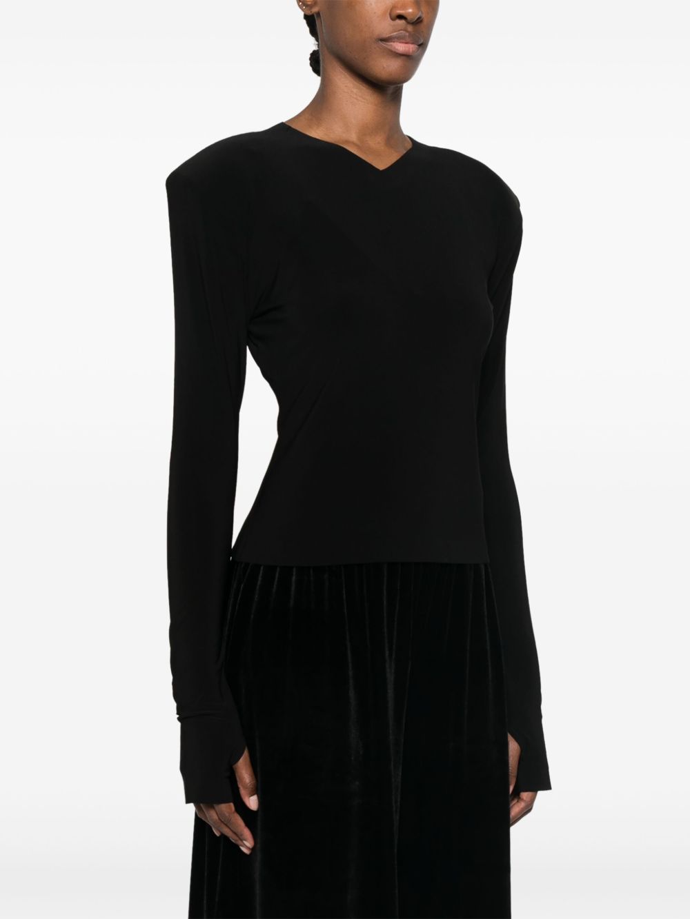 Norma Kamali Top Black hover