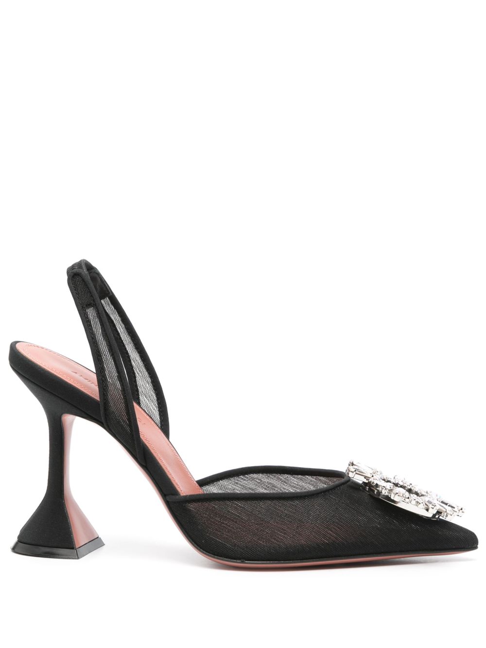 Amina Muaddi With Heel Black