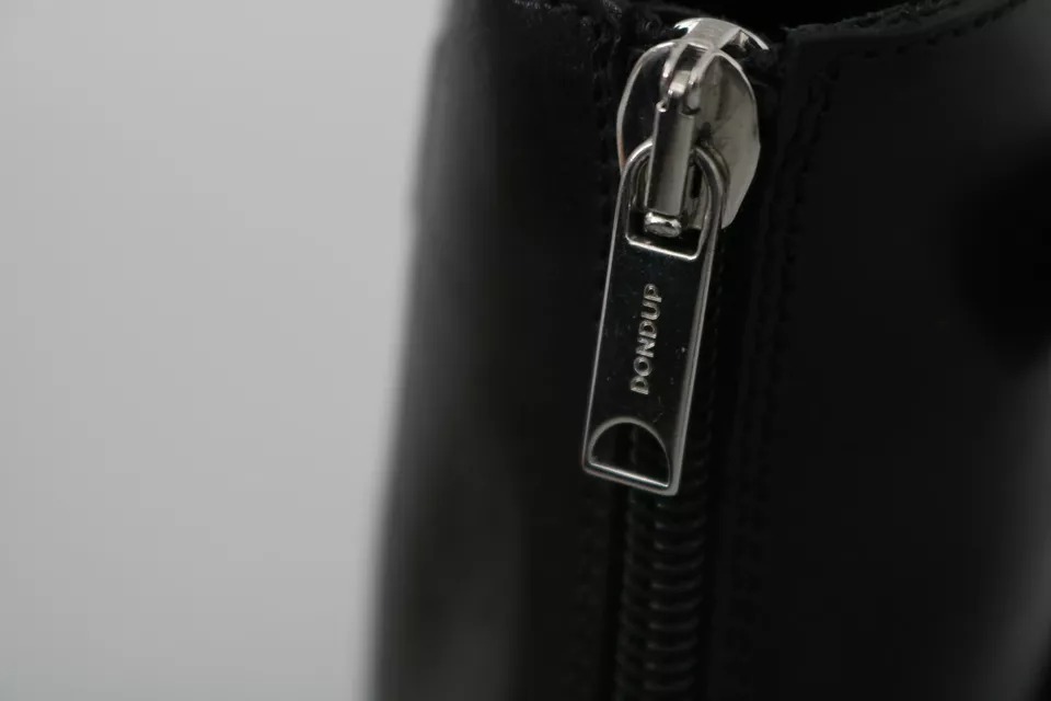 Black Fashion Buckled Zipper Ankle Boots Shoes
