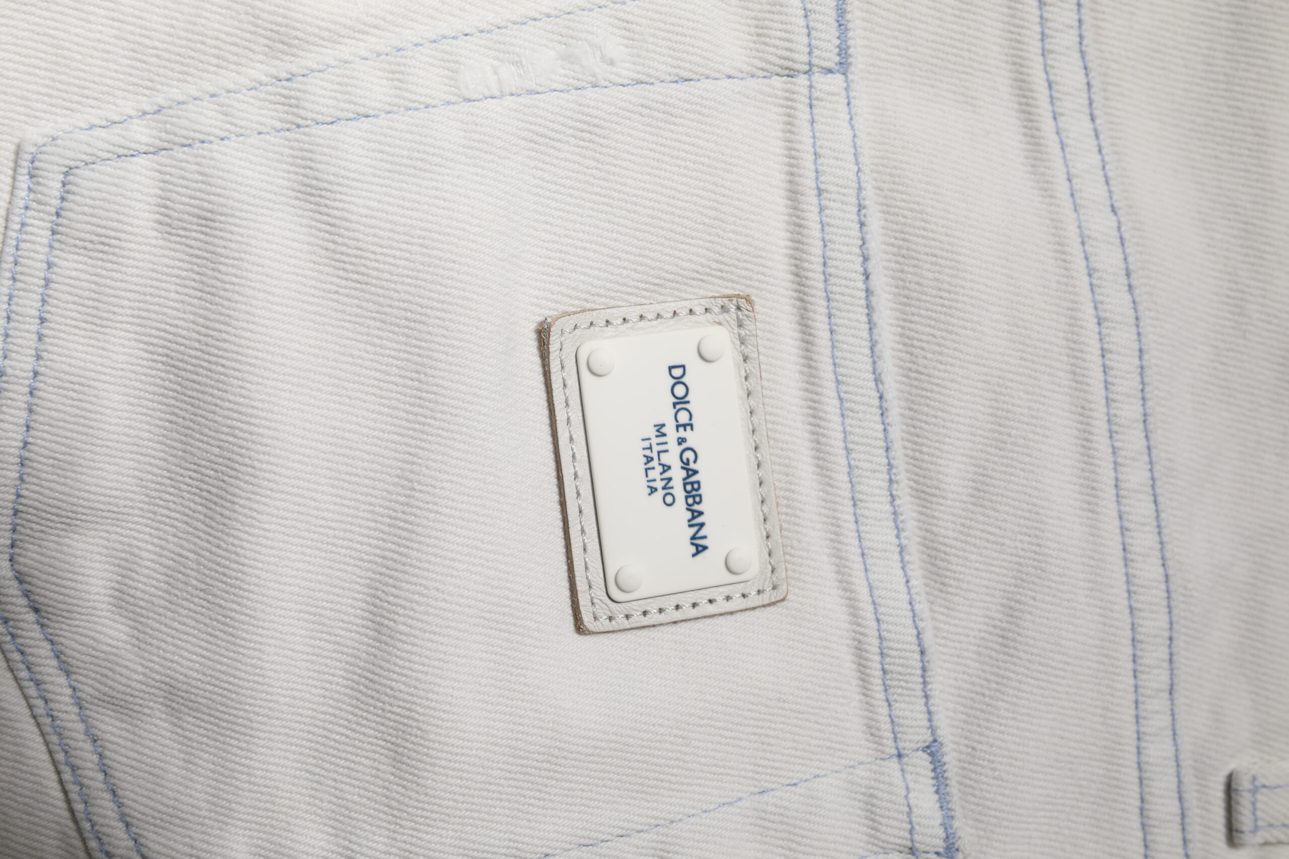 White Cotton Stretch Skinny Slim Denim Jeans