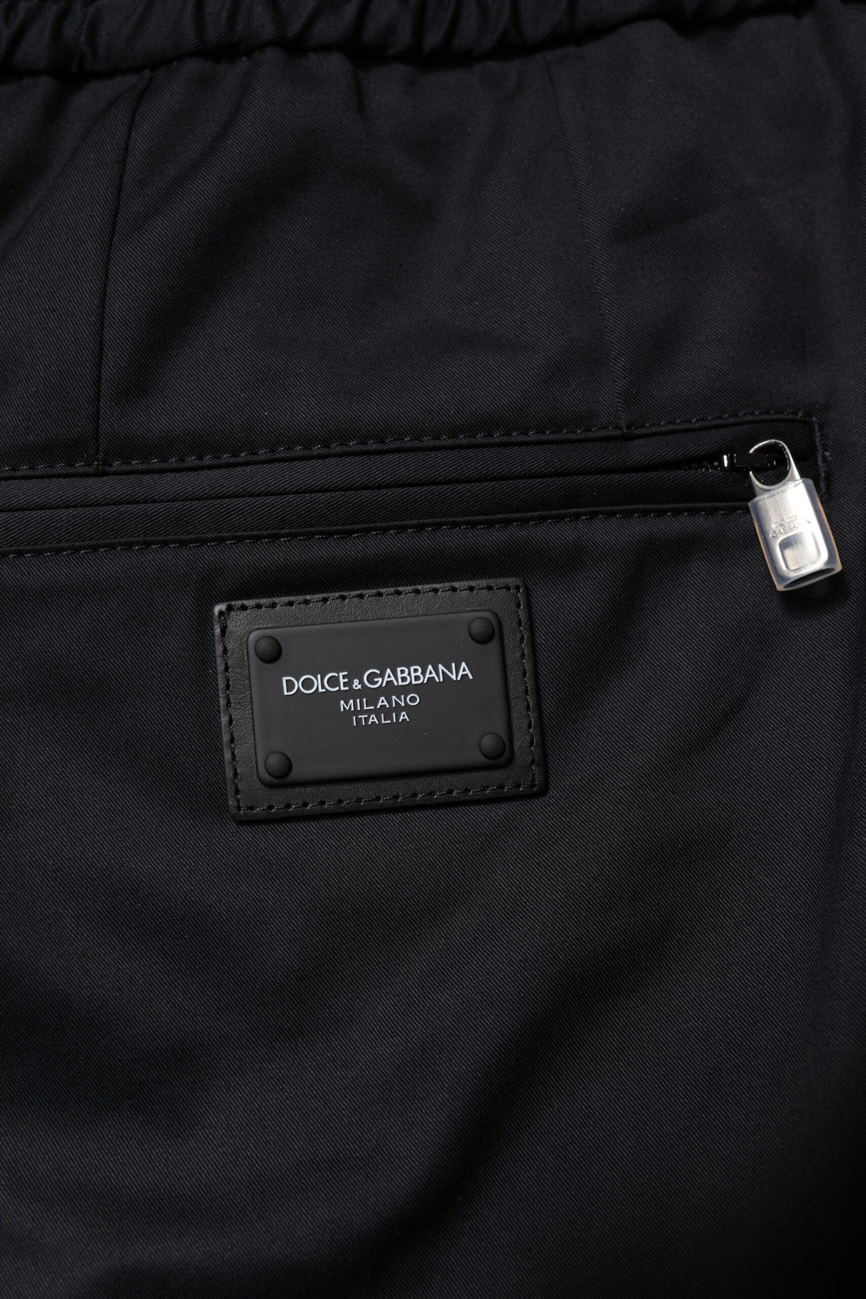 Dark Blue Cotton Men Jogger Sweatpants Pants