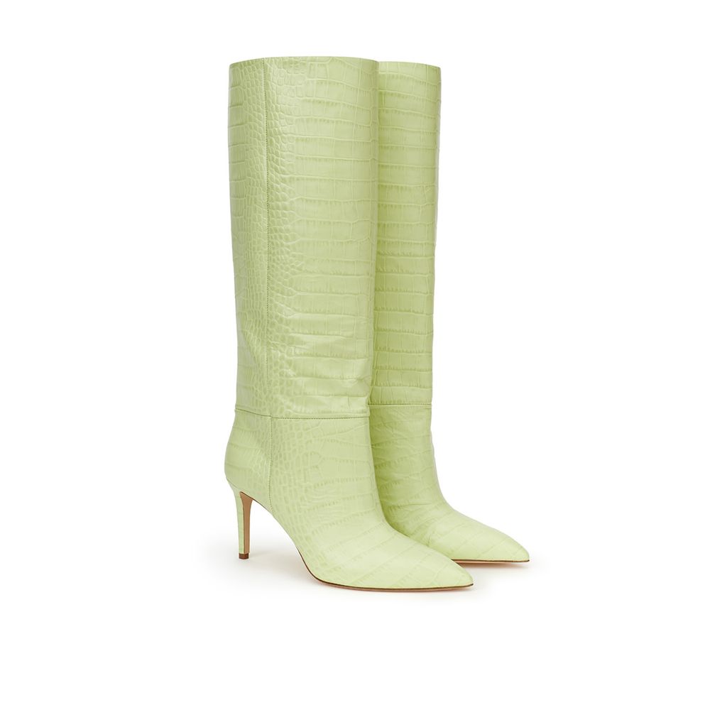 Green Leather Boot