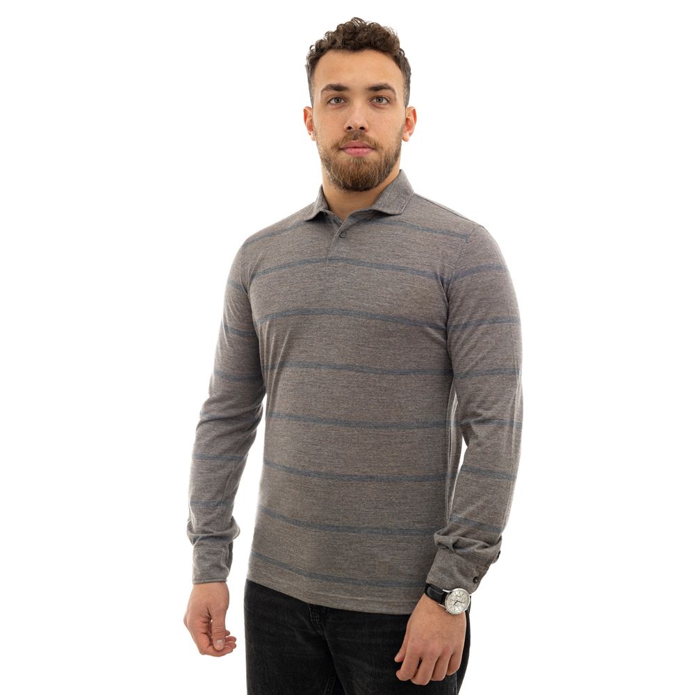 Multicolor Wool Polo Shirt