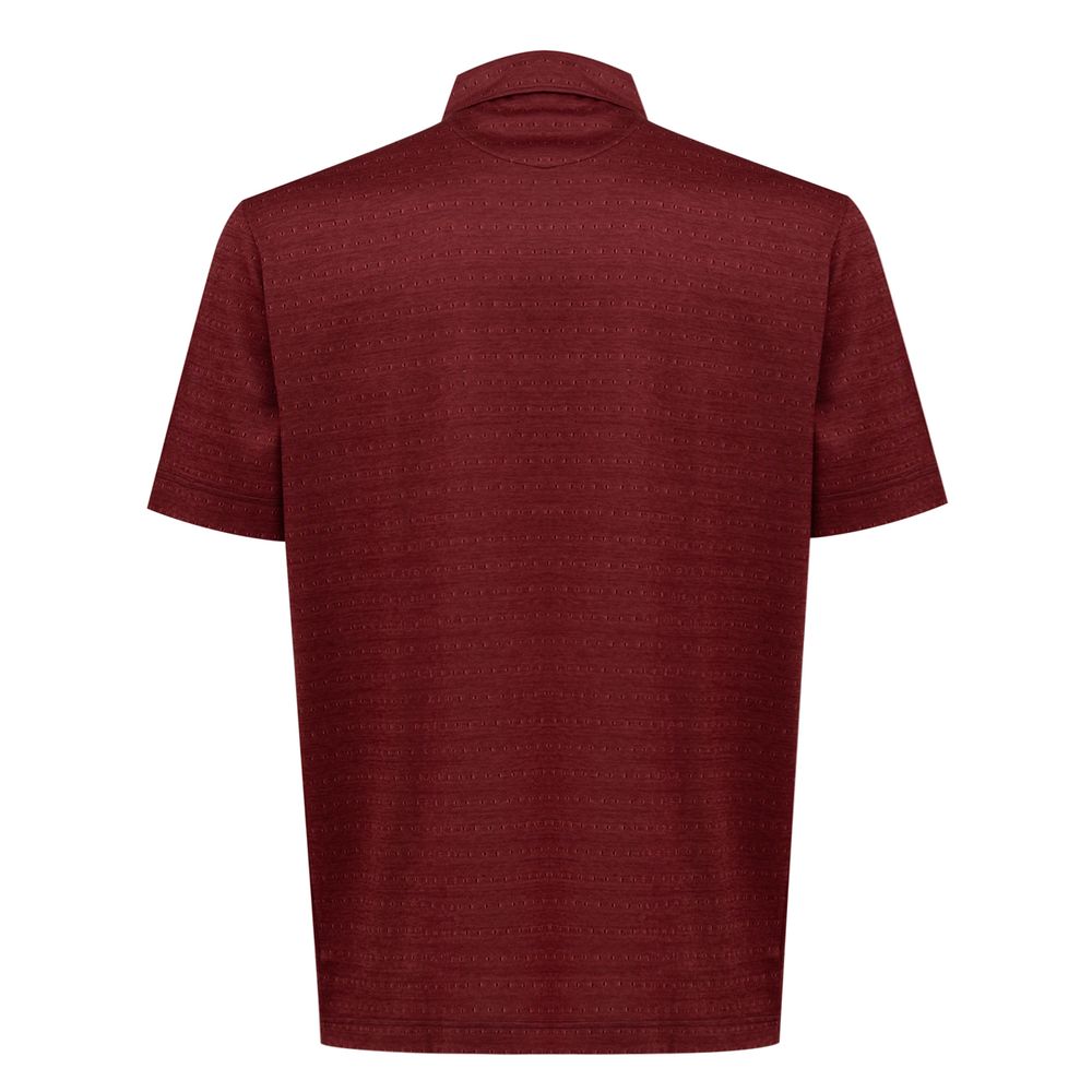 Red Cotton Polo Shirt