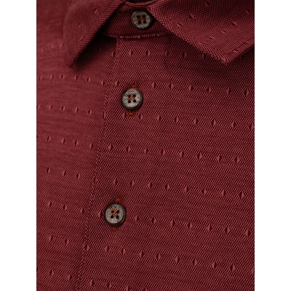 Red Cotton Polo Shirt