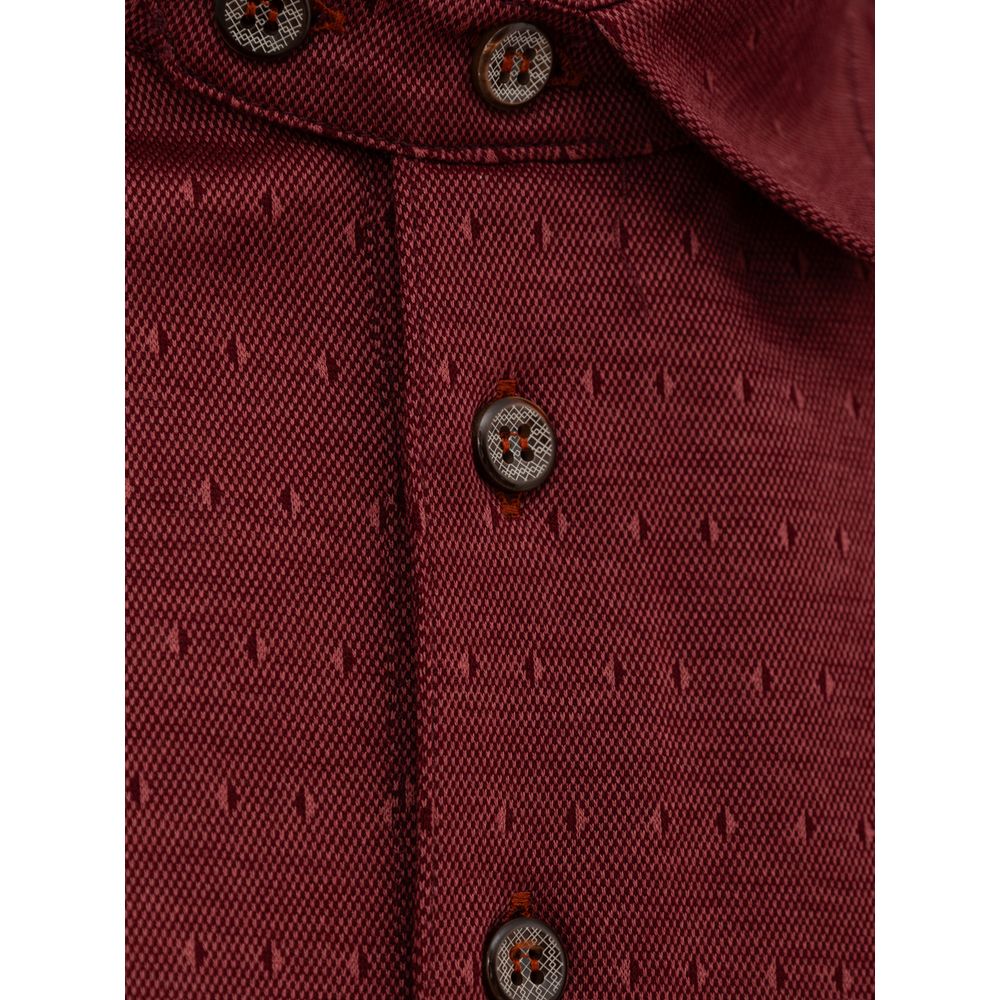 Red Cotton Polo Shirt