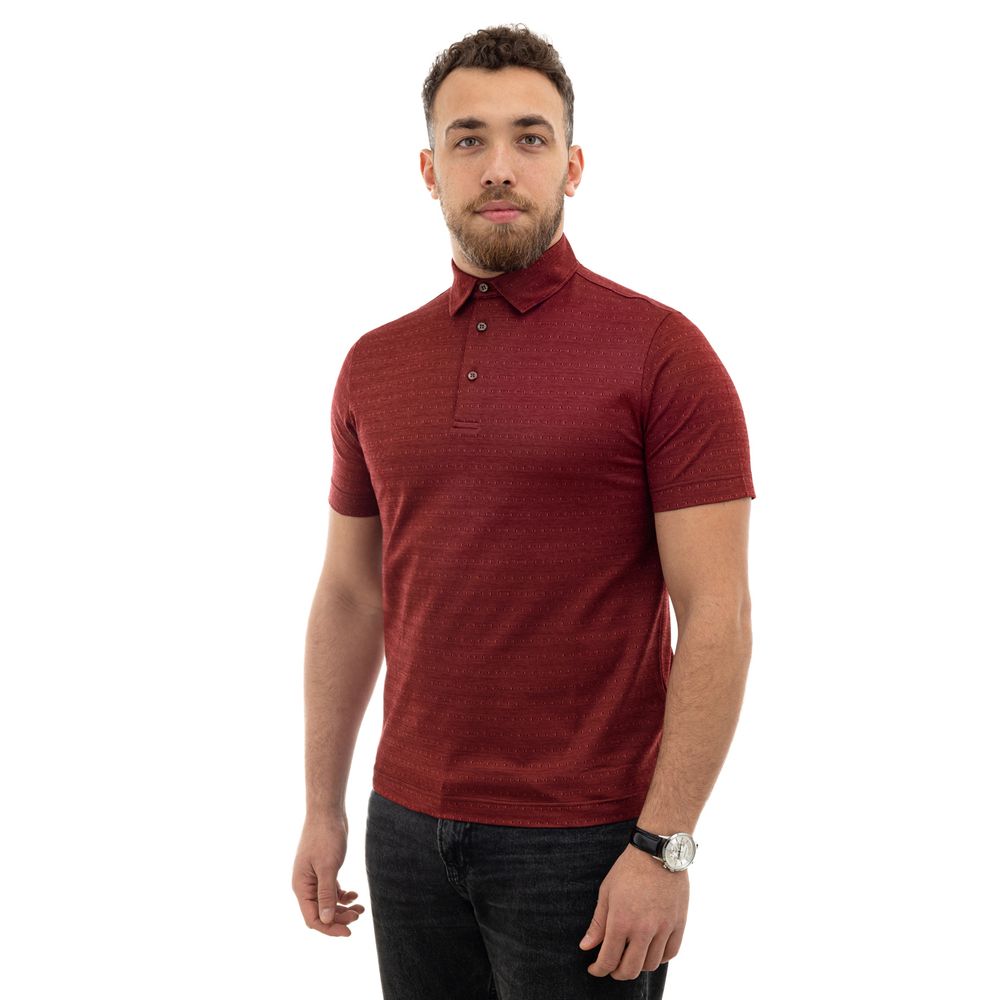 Red Cotton Polo Shirt