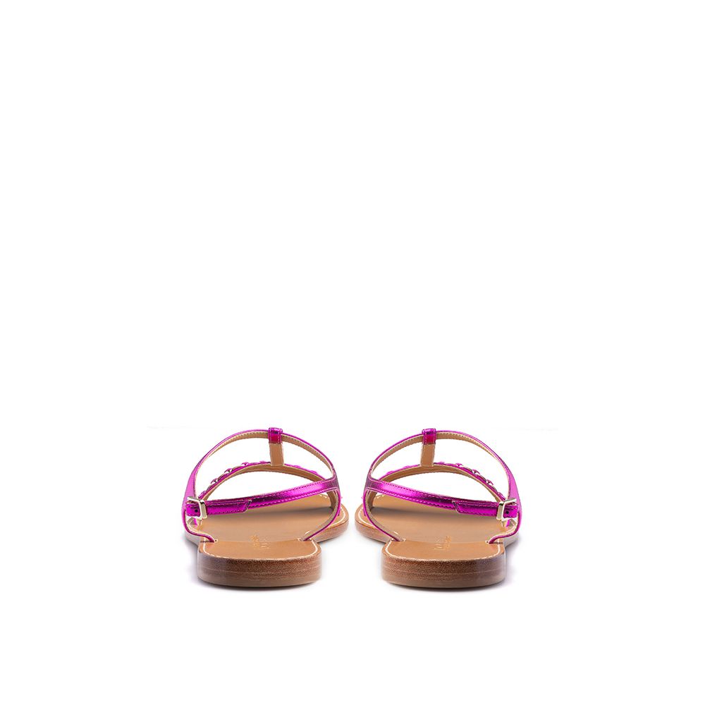 Purple Leather Sandal