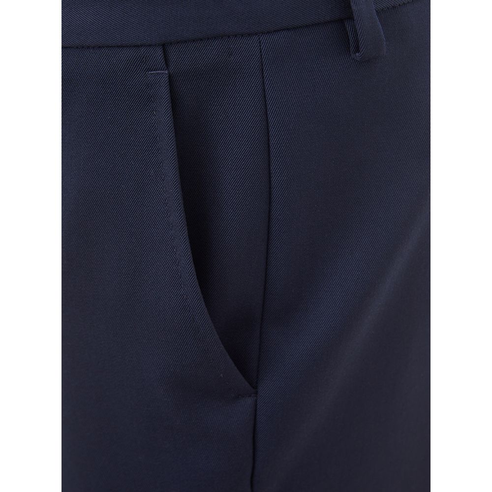 Blue Wool Jeans & Pant