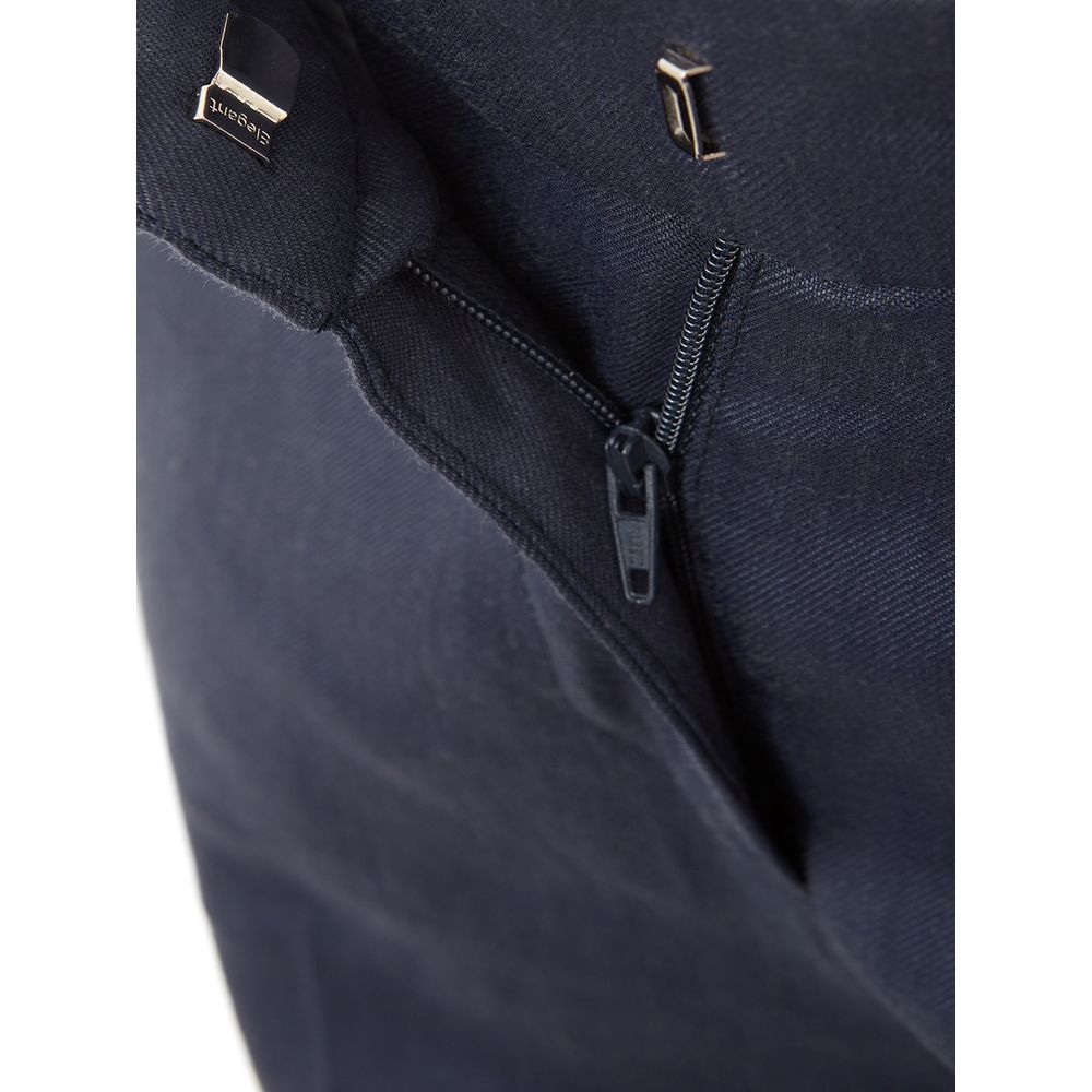 Blue Linen Jeans & Pant